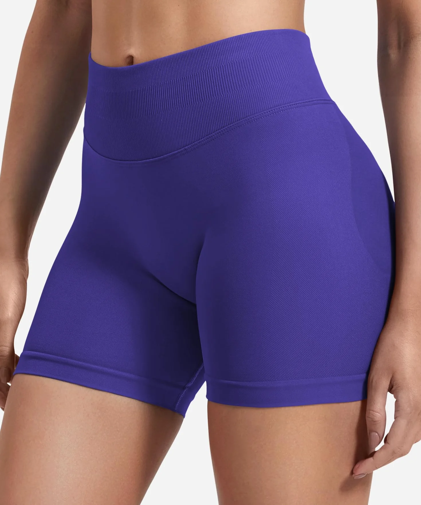 ZAAYO Damskie Szorty Sportowe 4,5" Scrunch Butt Lifting Gym Bezszwowe Biker Shorts