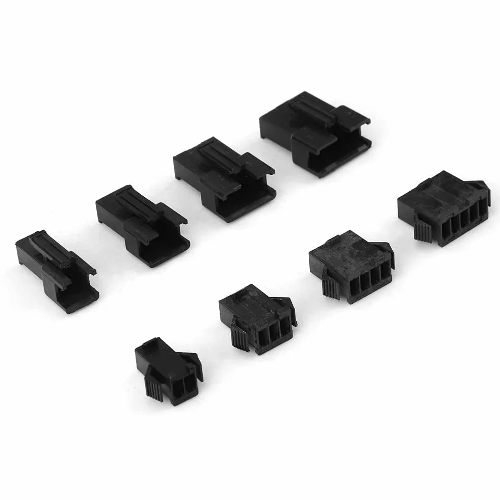 200 Szt. Złącze Wtykowe 2/3/4/5PIN, 22 Awg Jst Sm 5 Pin 2.54mm Sm Terminal Męski Męski żeński Przewód Zworka Złącze Nagłówka Męskiego żeńskie Szpilki Zaciskane Adapter AsortmentConnector Kit