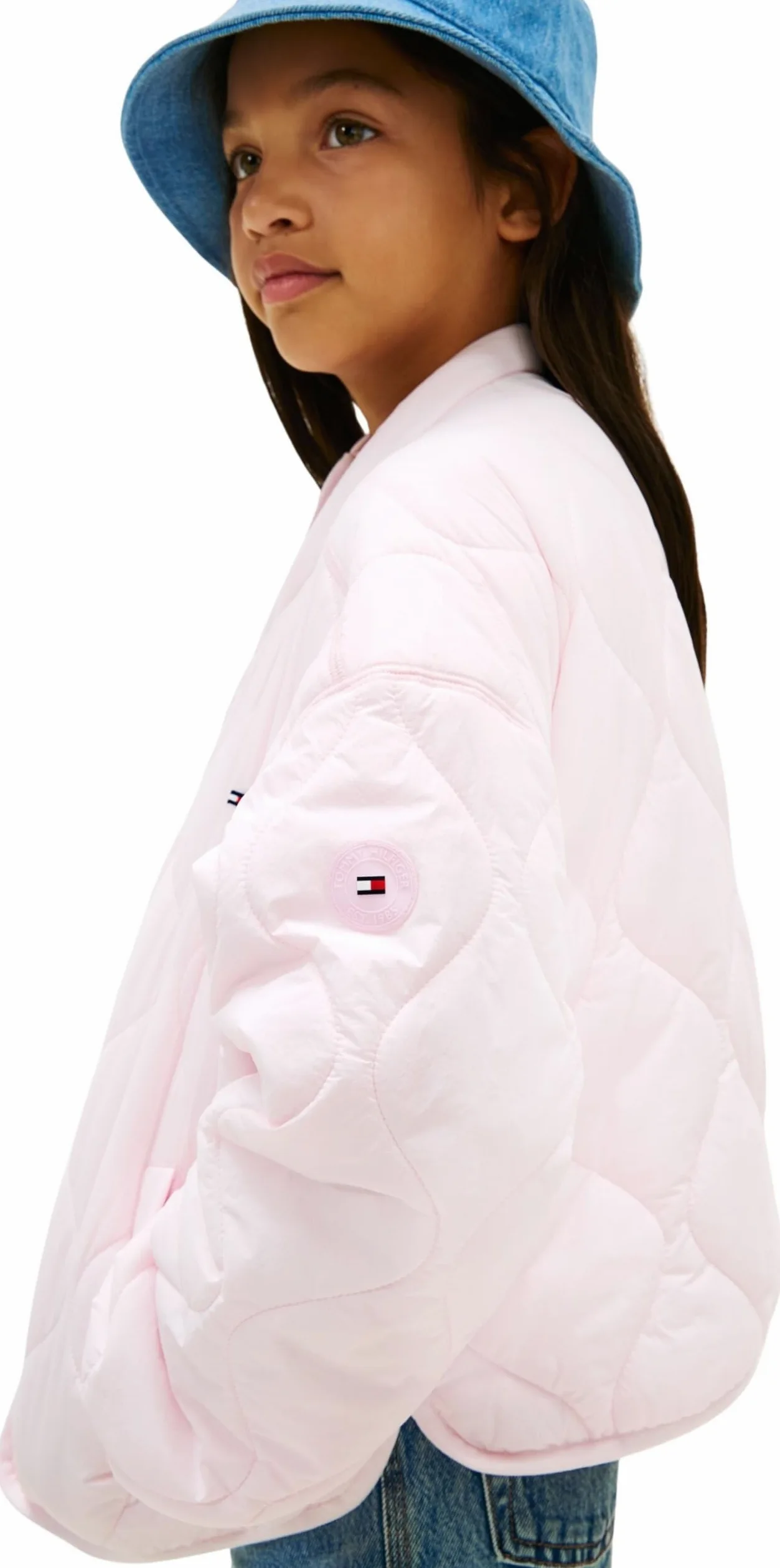 Tommy Hilfiger Pikowana kurtka dziewczęca KG0KG09373, różowa (różowa), 8 lat