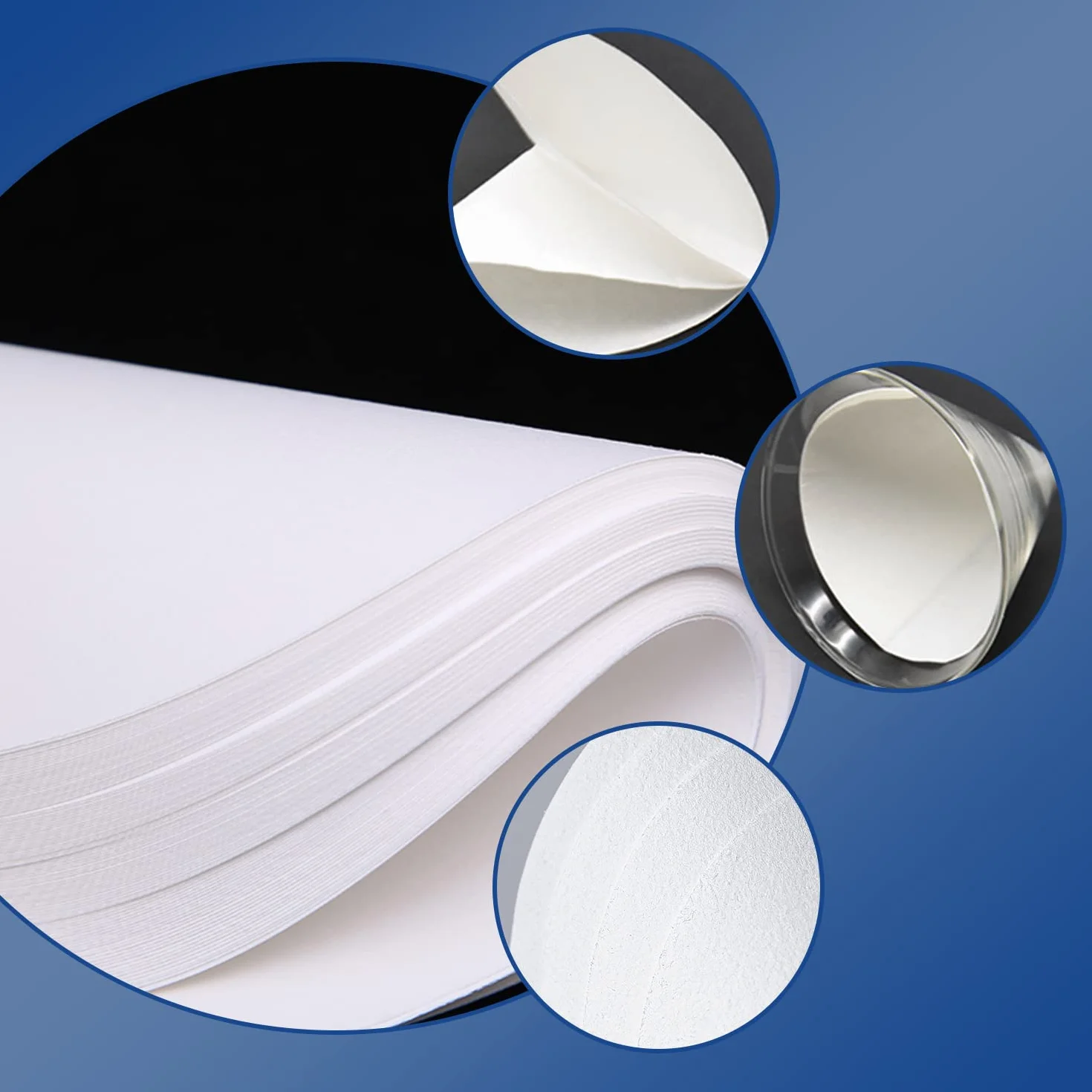 100 sztuk papieru filtracyjnego laboratoryjnego, okrągłe, filtry laboratoryjne, średnica 9 cm, krążki papierowe o średniej prędkości przepływu do zastosowań laboratoryjnych, zastosowań