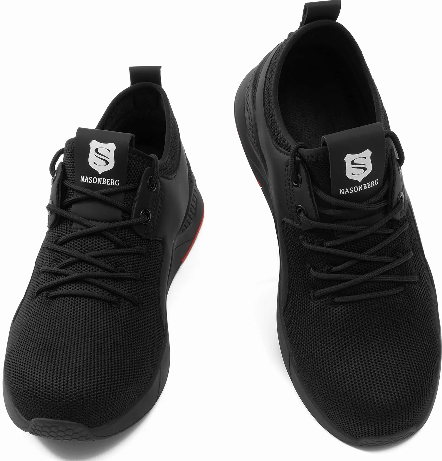 Męskie buty ochronne, lekkie, damskie, oddychające, ze stalowym noskiem, rozmiar 36-48 EU