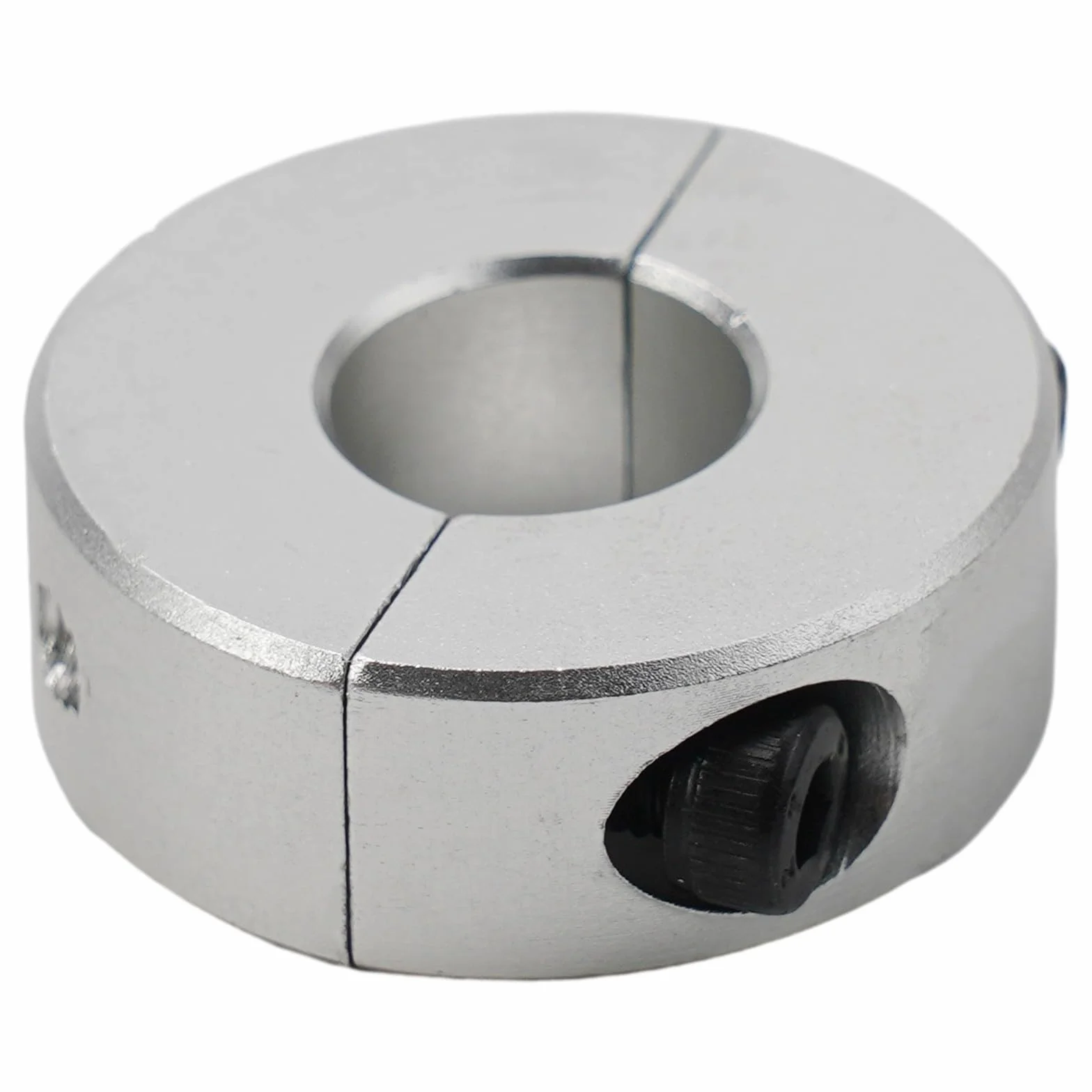 Typ zacisku kołnierza wału, pojedynczy podział, średnica wewnętrzna od 13 mm do 30 mm, wykończenie z czarnego tlenku (15 mm)