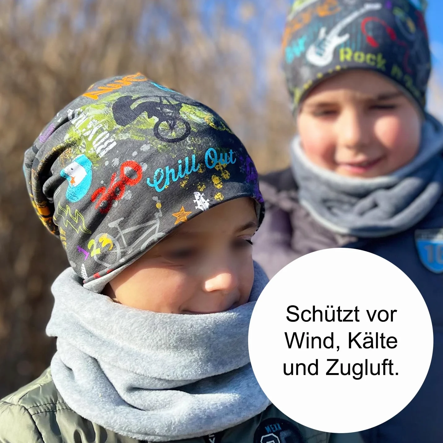 Wollhuhn Ciepła chustka na szyję dla dziewcząt, czarodziejska chustka, szalik, szalik, nasz ocieplacz różowy/różowy, dwie warstwy polaru, 20170844