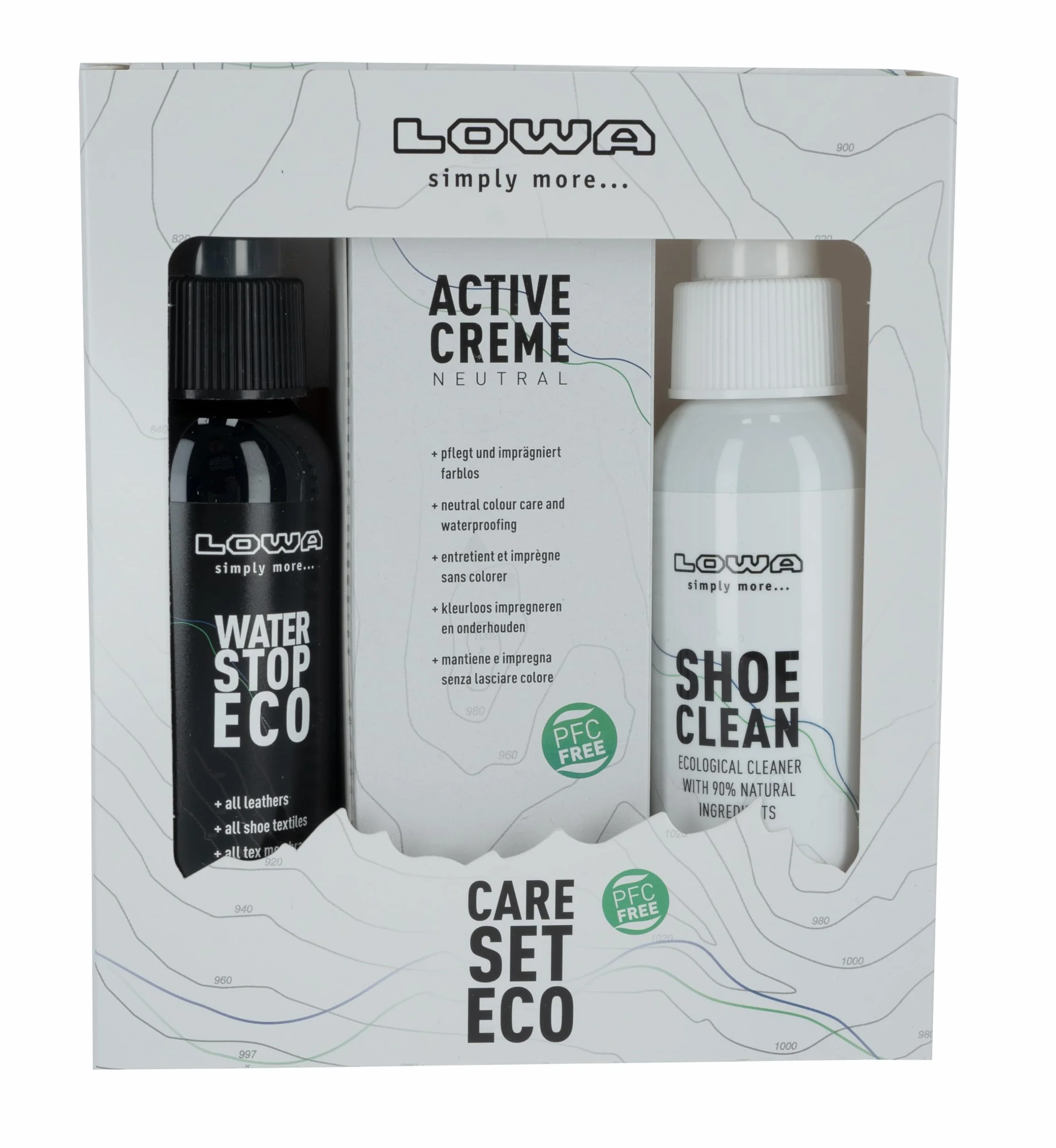 LOWA Zestaw pielęgnacyjny ECO NEUTRAL, Przezroczysty, Medium