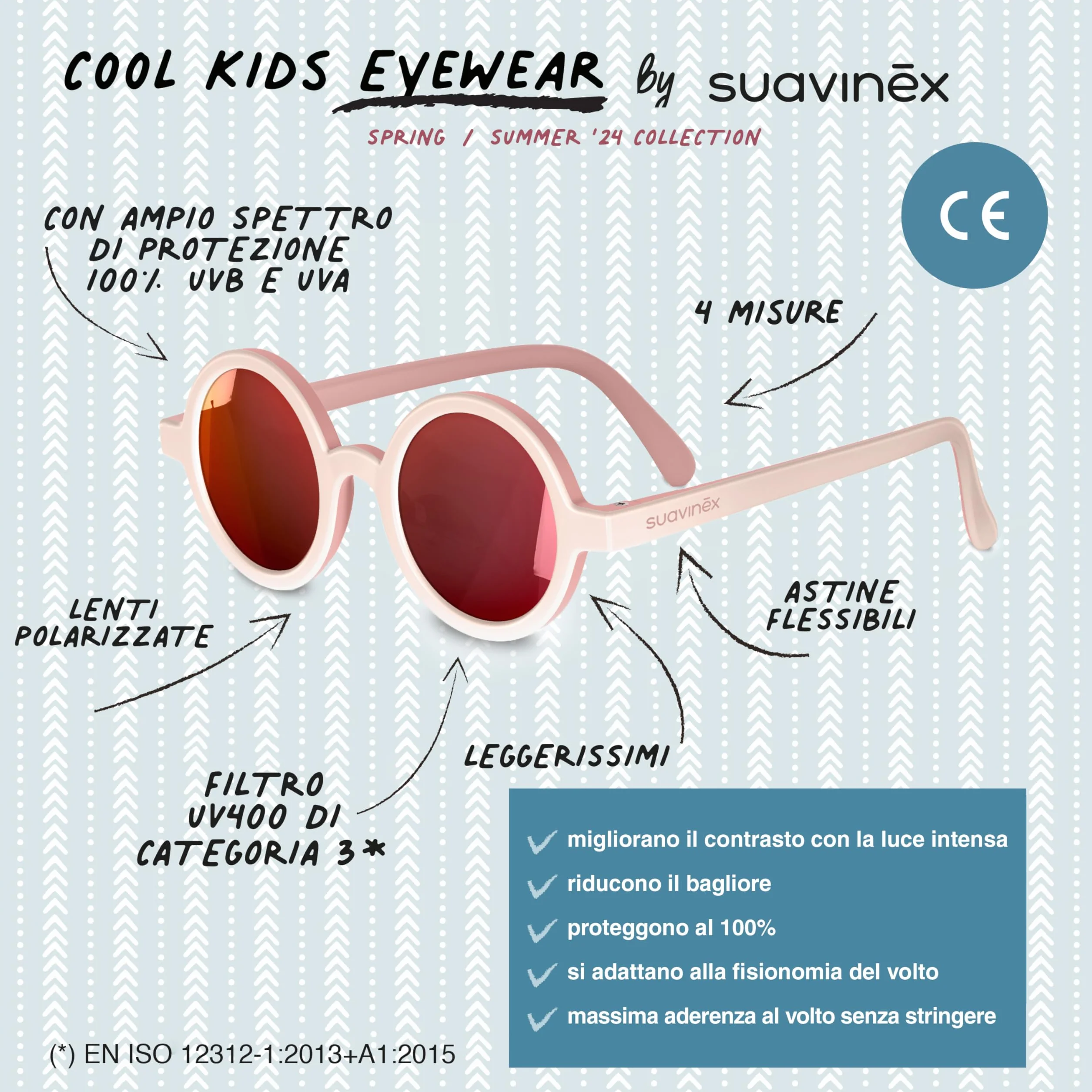 Suavinex Okulary przeciwsłoneczne dla niemowląt UV 400 polaryzacyjne 0-12 miesięcy