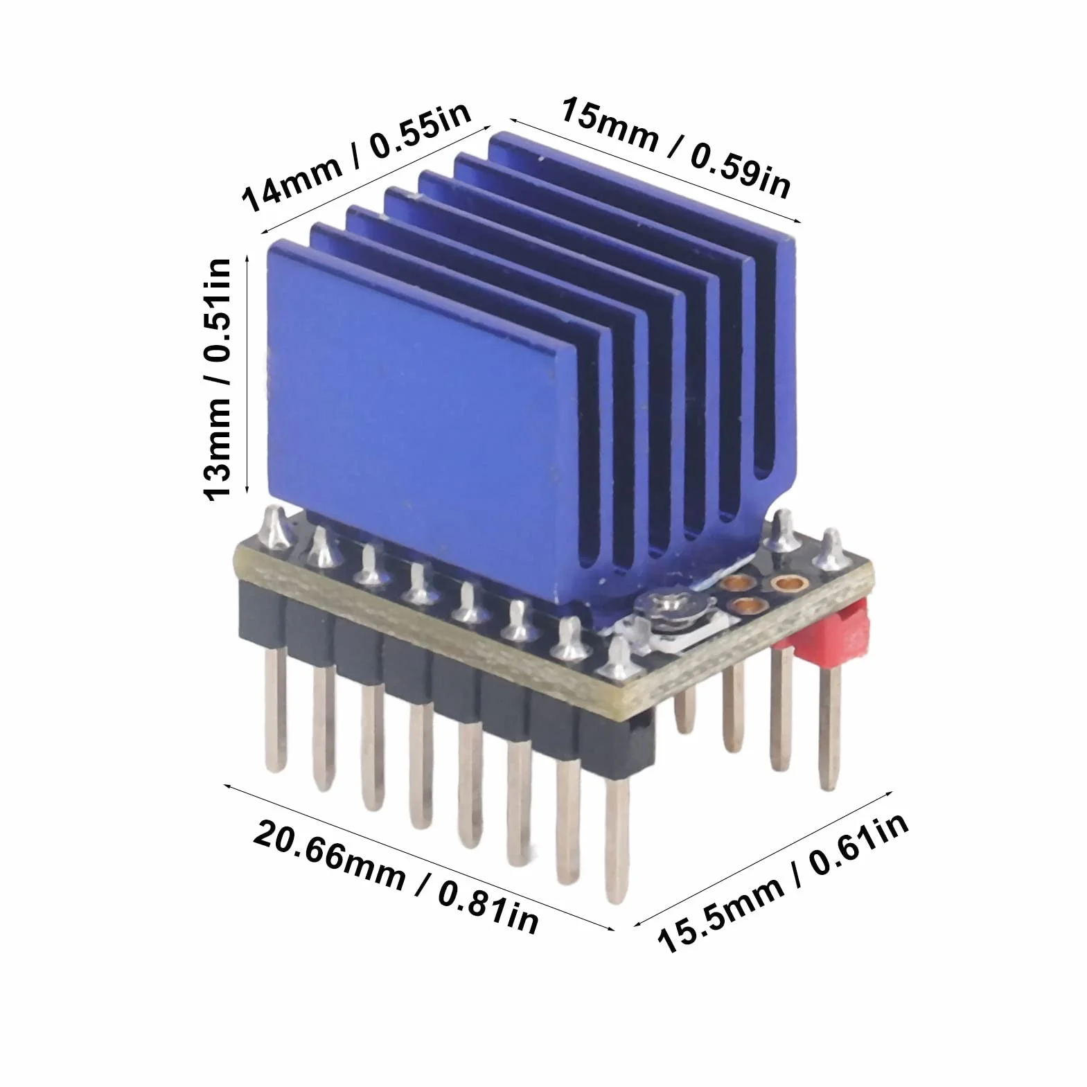 5 Zestawów Sterownik Silnika Krokowego Stepstick 2.5A Uart Ultra Silent TMC2209 V2.0 Nema17 moduł Sterownika Silnika Krokowego