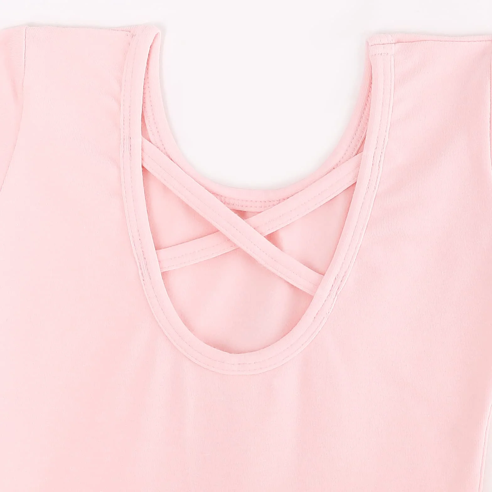 Bezioner Dziewczyna Tutu do tańca Body baletowe Leotard sukienka gimnastyczna z krótkim rękawem różowa (koń z guzikiem) 120