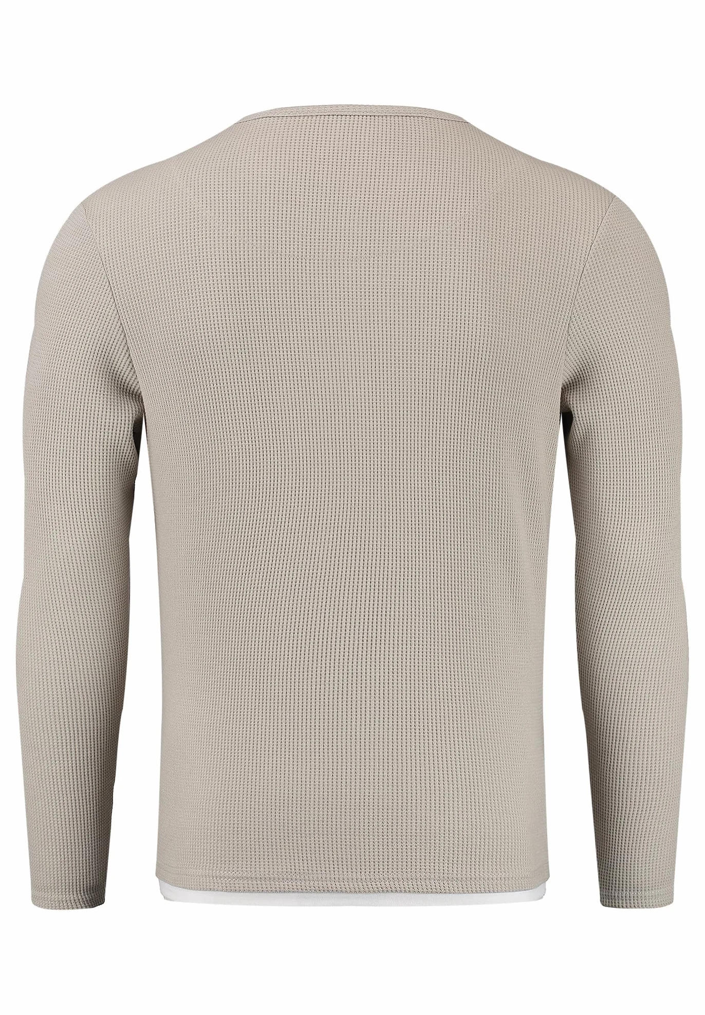 KEY LARGO Męska bluza Sandro Button, Dove Grey (1123), XXL