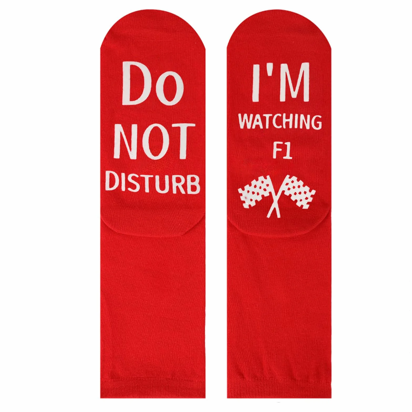 Śmieszne skarpety na prezent dla fanów F1, do Not Disturb I'm Watching F1 skarpety męskie prezent urodzinowy dla miłośnika F1 nowość wyścigi samochodowe fani prezenty