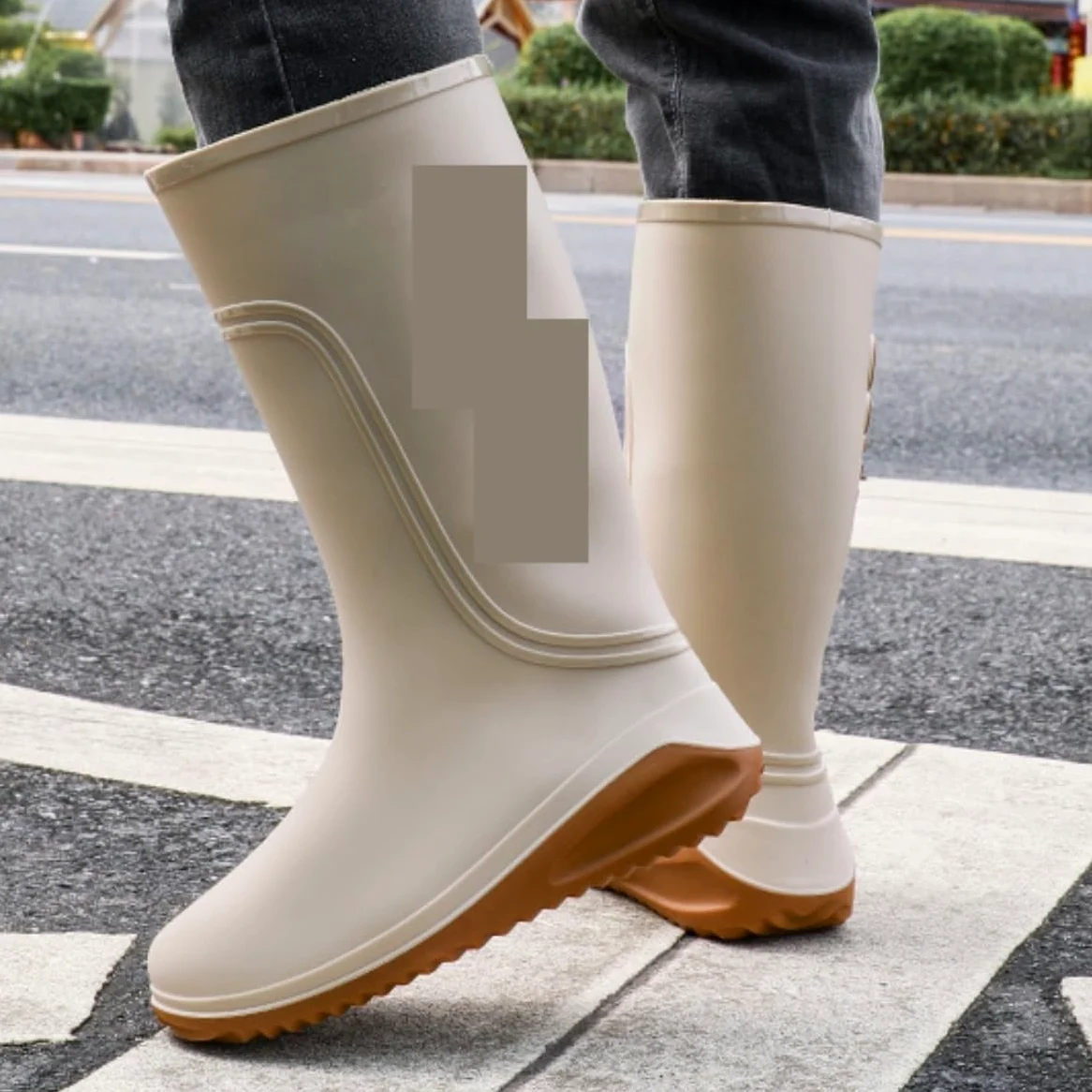 Buty Przeciwdeszczowe Męskie I Damskie Antypoślizgowe Kalosze Wodoodporne Gumowe Lekkie Buty Do Wody Modne