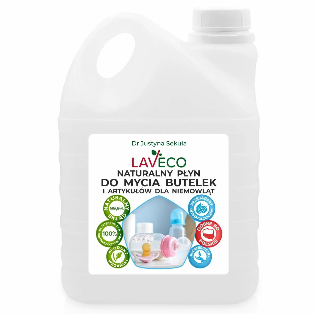 Naturalny płyn do mycia butelek i artykułów dla niemowląt - 2 l