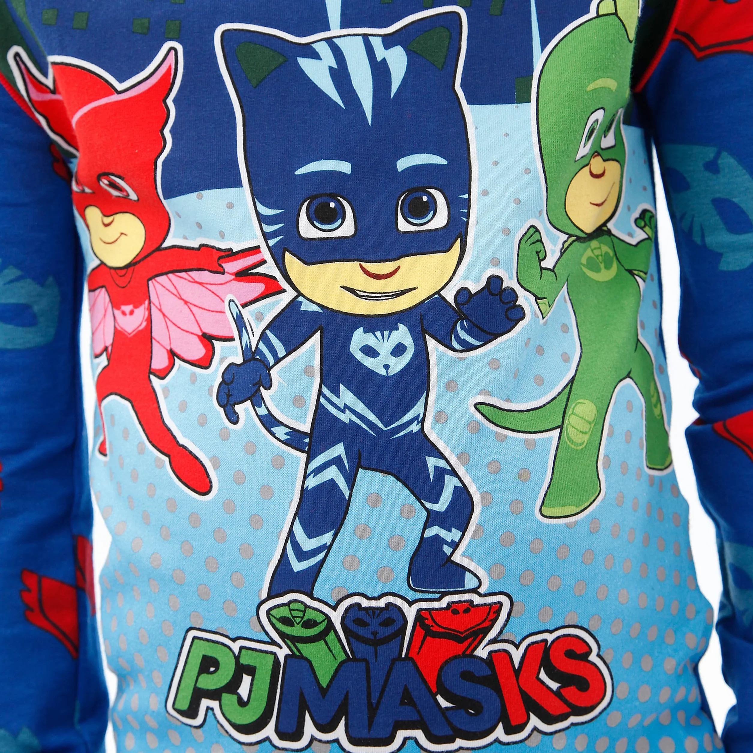PJ Masks Piżama dla chłopców, Catboy Owlette Gekko, piżama dla dzieci, krój slim fit