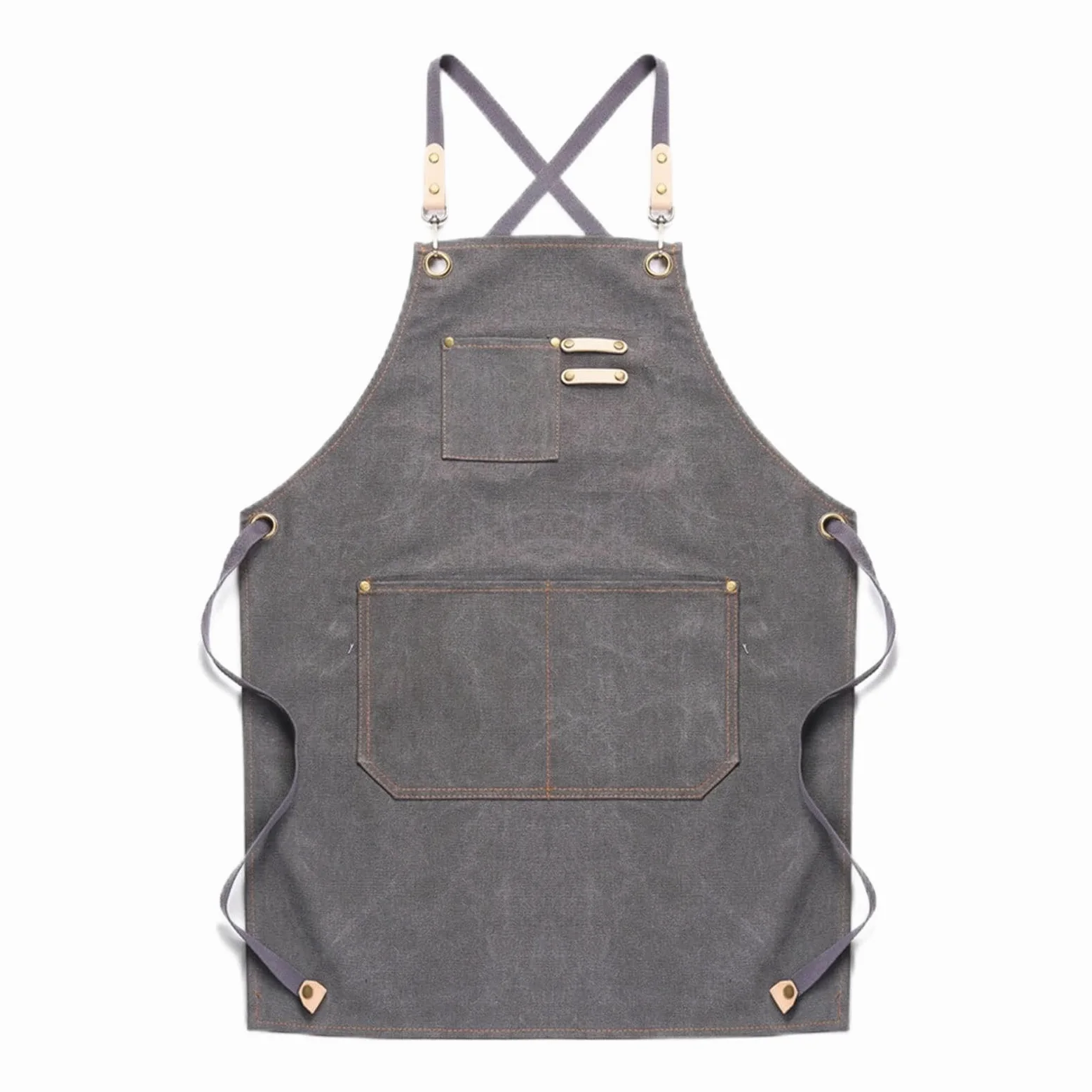 Fartuch szefa kuchni ， Fartuch Denim Bib Fartuch warsztatowy, fartuch narzędziowy, fartuch płócienny dla mężczyzn, odzież robocza Heavy Duty - fartuch narzędziowy