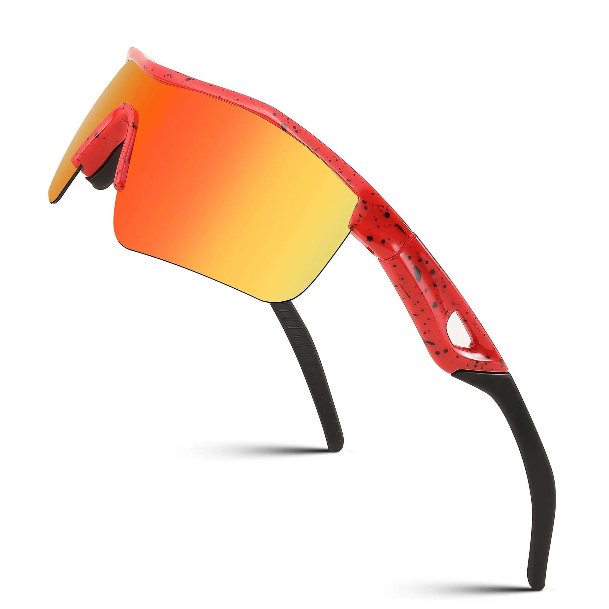 FEISEDY Okulary przeciwsłoneczne dla dzieci chłopcy dziewczęta spolaryzowane sportowe baseball kolarstwo okulary przeciwsłoneczne TR90 ramka ochrona UV400 B2454