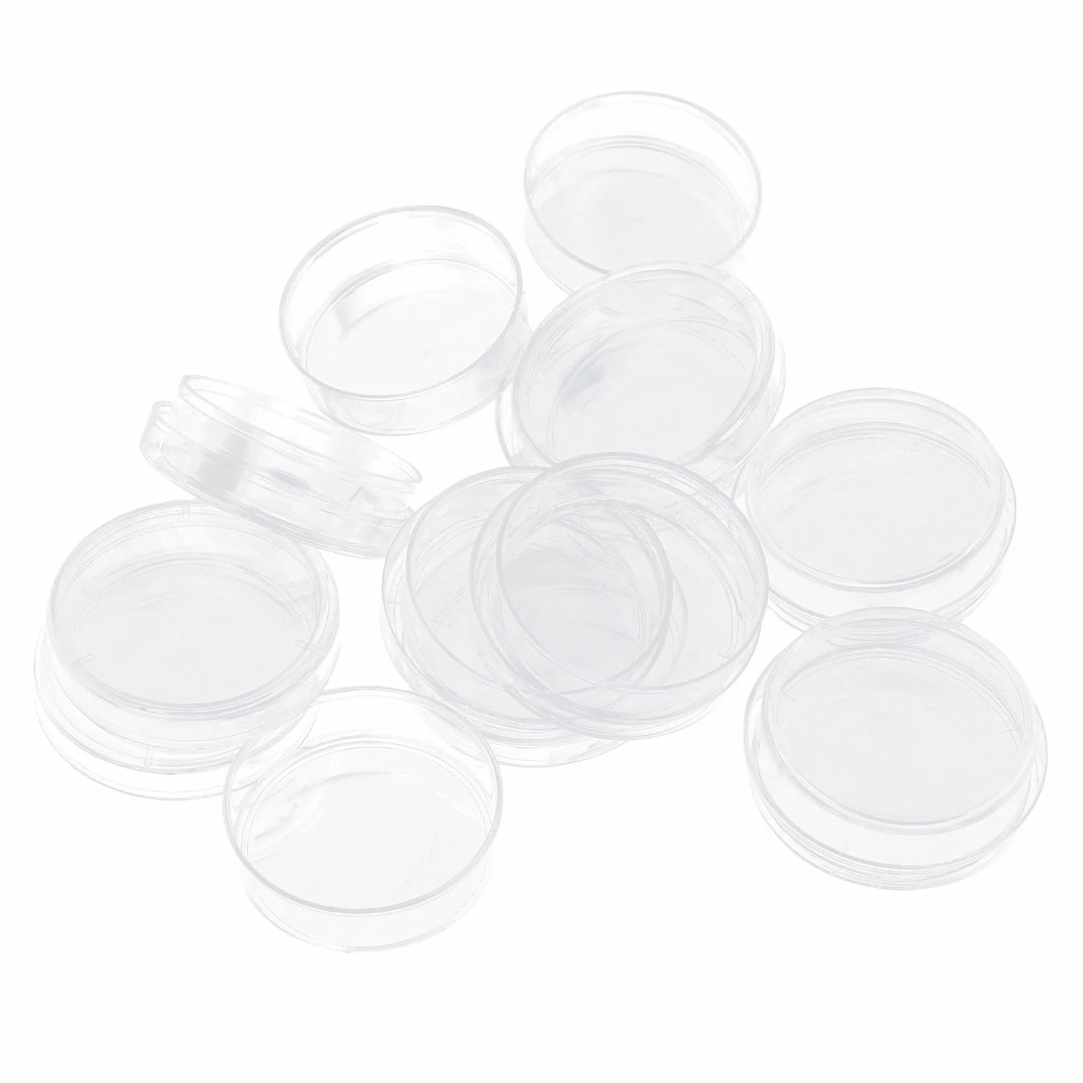 Plastikowe Szalki Petriego 35 Mm z - 10 szt. Przezroczystych Szalek do Hodowli Laboratoryjnych, Szkolne Projekty Naukowe, średnica 35 Mm, głębokość 10 - Eksperyment Sterylnych Płytek Petriego