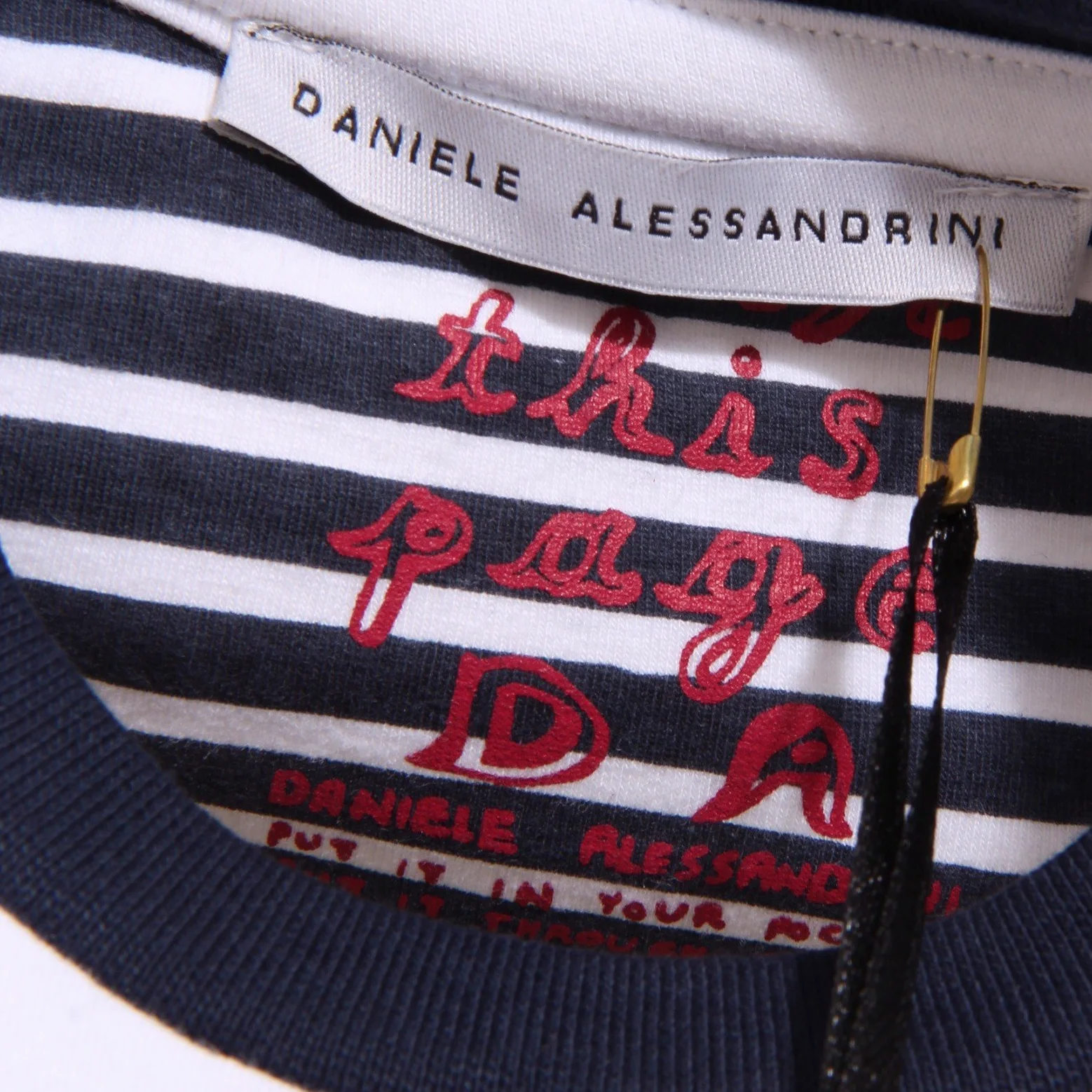 Daniele Alessandrini 6733S Koszulka dla dzieci Biały/Niebieski t-Shirt Kid