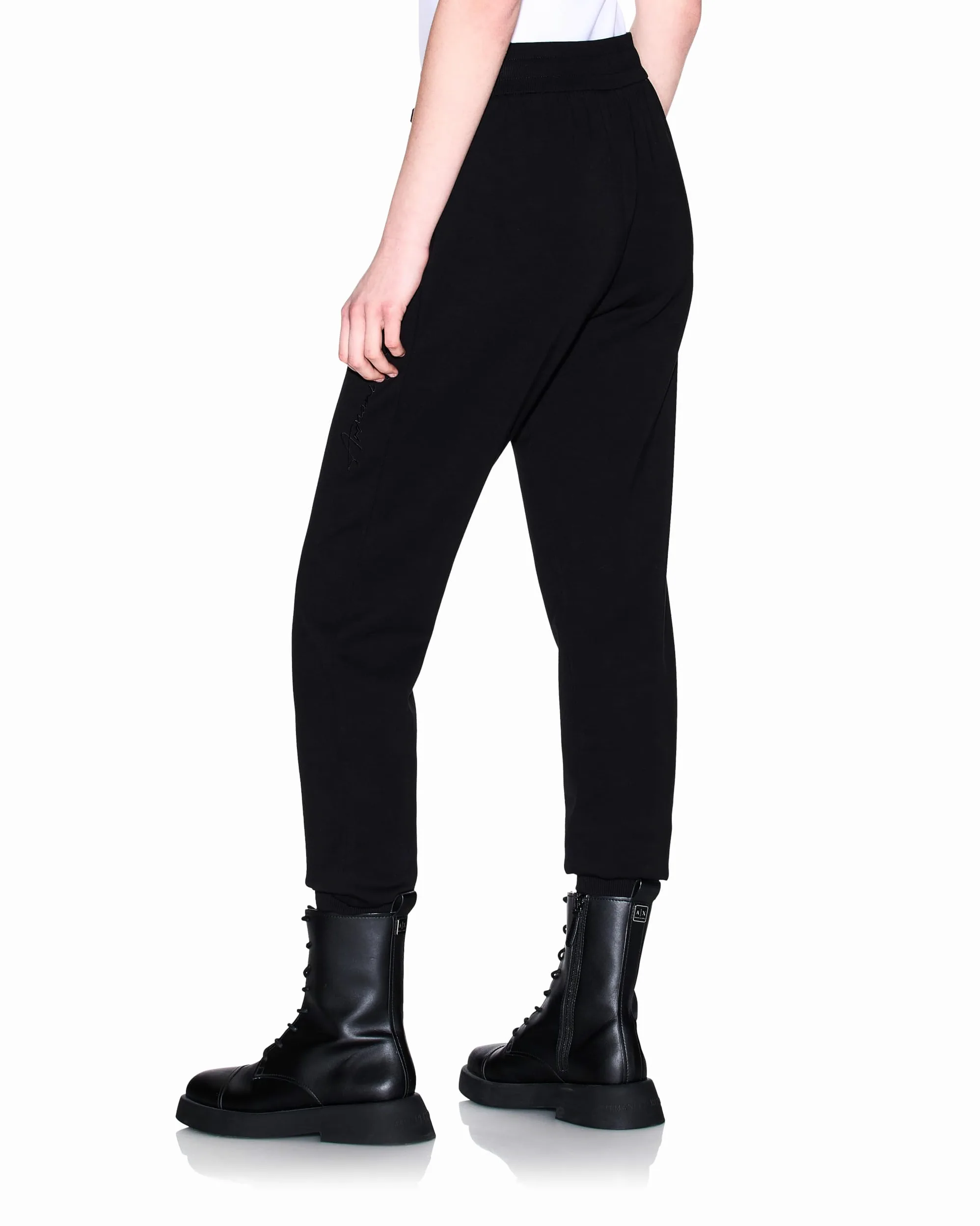 Armani Exchange Essential, Logo Signature, Shiny Logo On Drawstring - Spodnie dresowe Kobiety