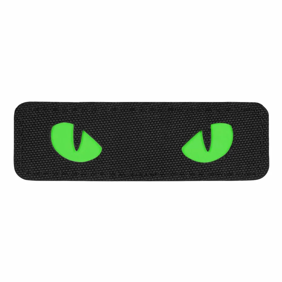 M-Tac Naszywka Cat Eyes Laser Cut, czarny/zielony