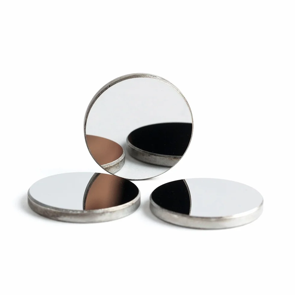 Cloudray 3 szt. CO2 Laser Mo Mirror Molibden Reflector Mirror CO2 Laser Mirrors Lens Dia 15 mm (0,59 cala) Thk 5 mm (0,12") do głowicy laserowej CO2