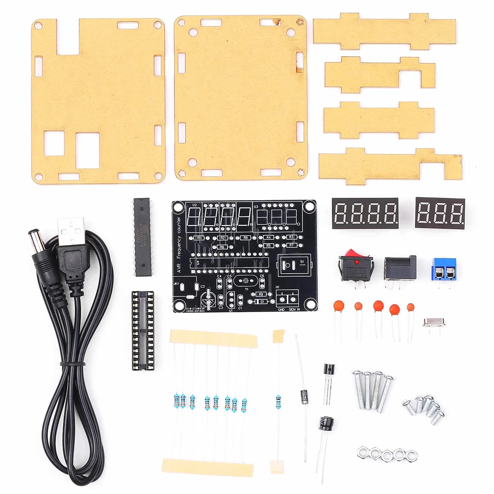 Zestaw liczników częstotliwości DIY, miernik częstotliwości 0,45 Hz-10 MHz, licznik częstotliwości, cyfrowy miernik częstotliwości VR, zestaw do pomiaru DIY, dla przemysłu domowego