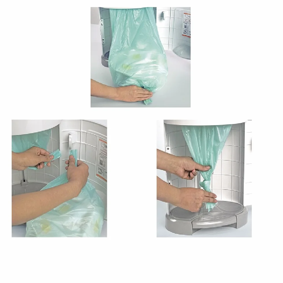 Korbell T-KOR-220DR3B Opakowania Uzupełniające do Pojemnika na Pieluchy, Zielony, 9 L