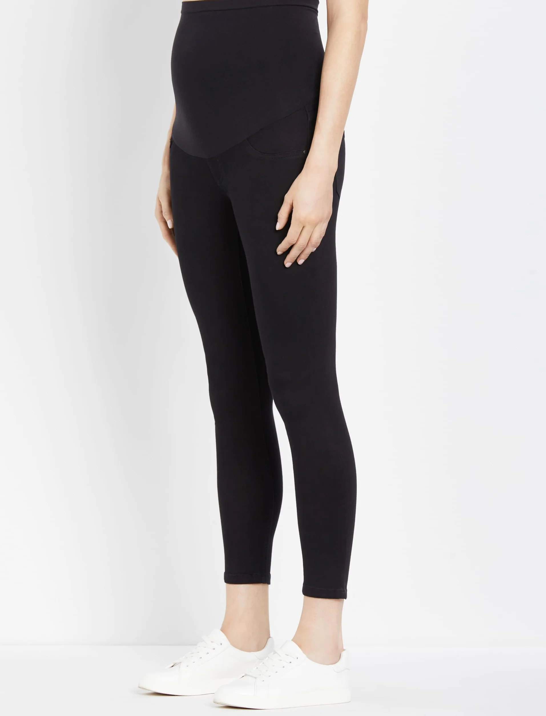 Motherhood Maternity Indigo Blue Stretch Secret Fit Belly Ankle Denim Jegging - Dżins Kobiety