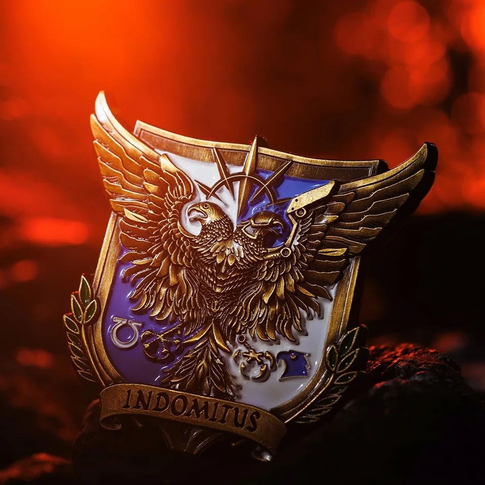 Starforged Broszka Roboute Guilliman Indomitus Warhammer 40000, Stal stopowa