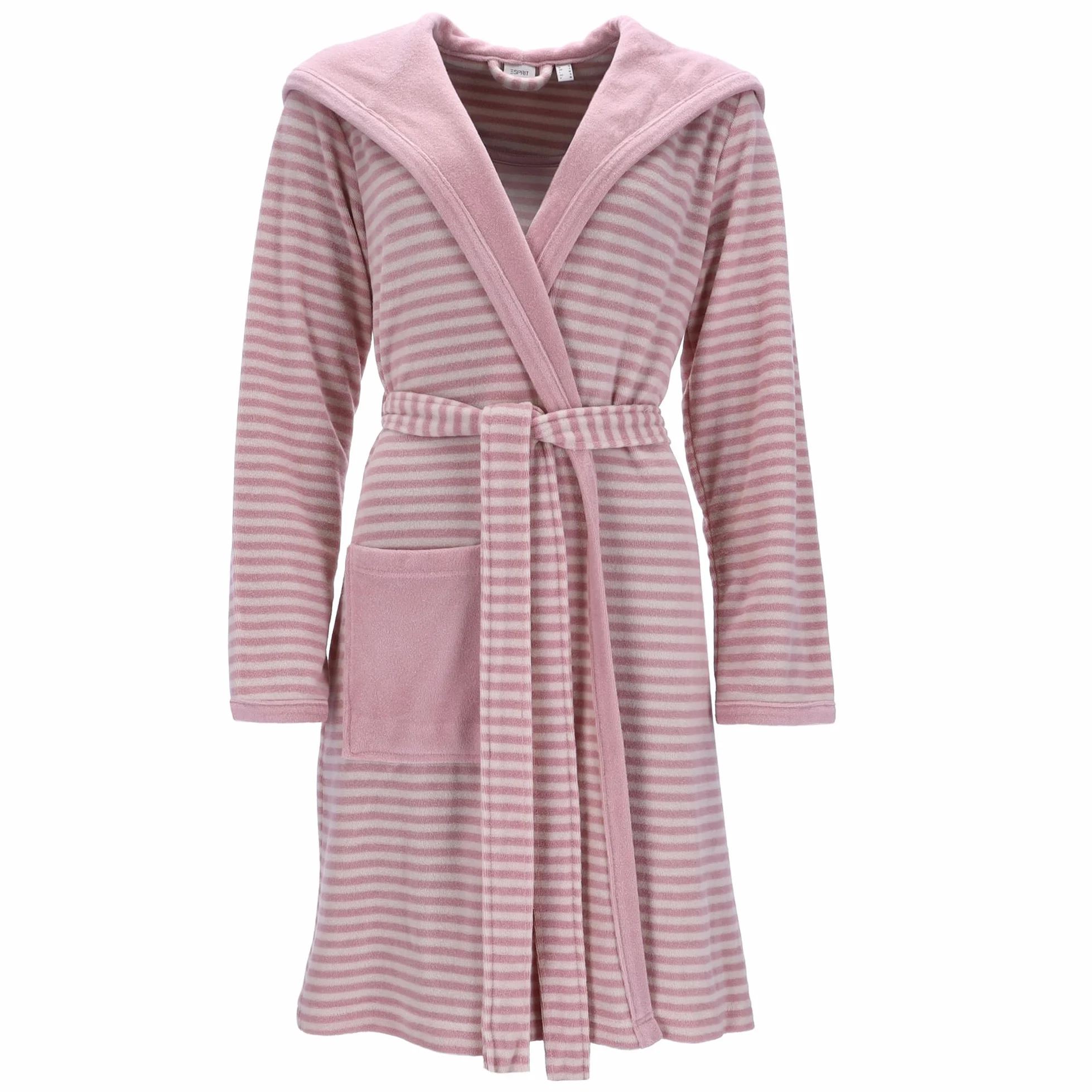 ESPRIT Szlafroki damskie z kapturem w paski z kapturem Rose - 0009 M