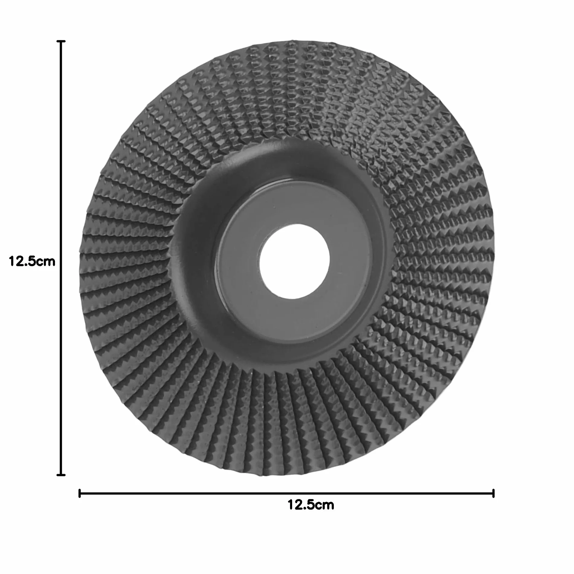 Tarcza do Rzeźbienia w Drewnie Tarcza Kształtująca 125mm Tarcza Szlifierska z Węglika Wolframu Tarcza ścierna do Obróbki Drewna(Czarny)
