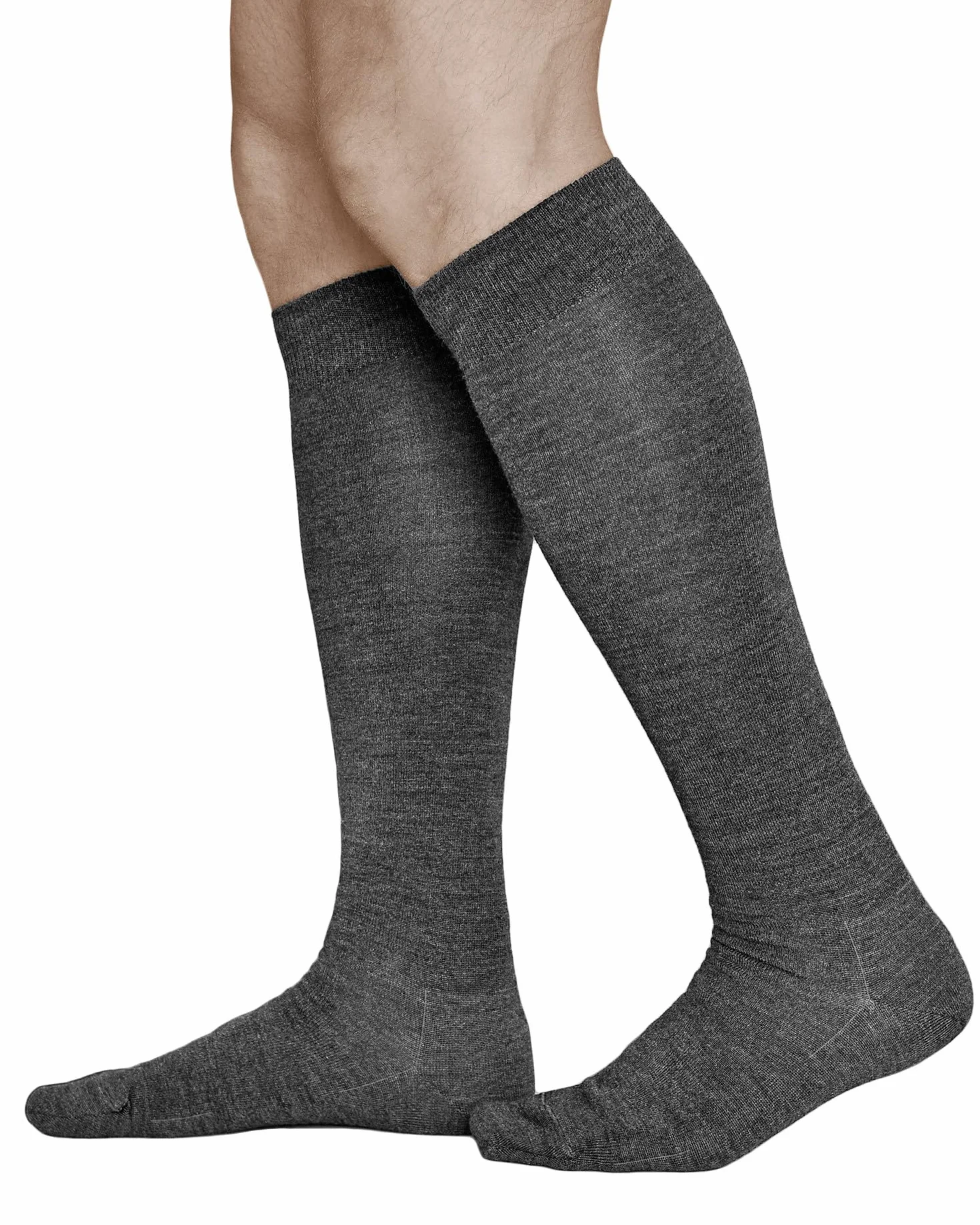 VITSOCKS Podkolanówki z WEŁNY MERINO 80% Męskie Ciepłe na Zimę Wysokie Skarpetki do Kolan