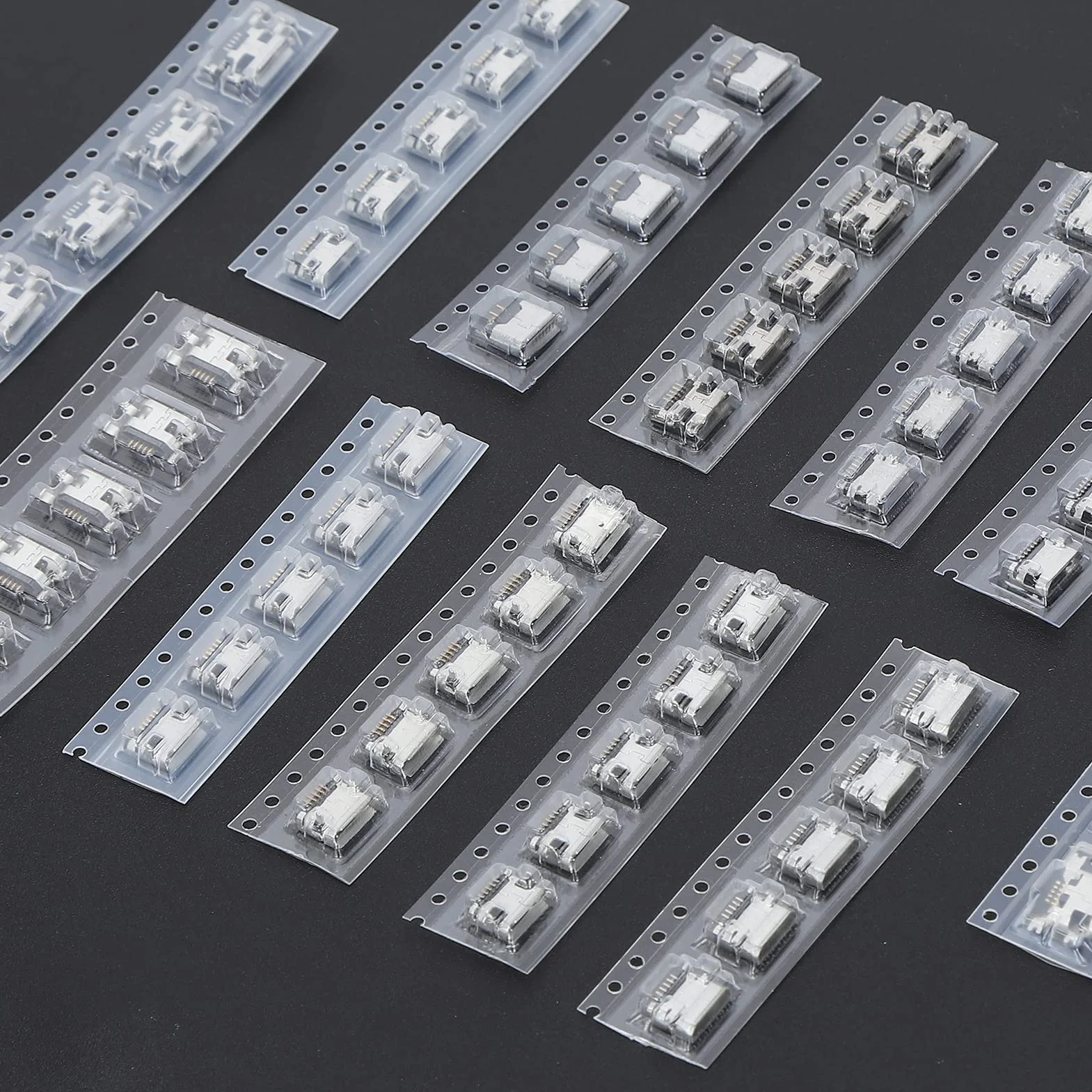 Shanrya Port Micro Usb, 60 szt. Złącze Micro USB Mini do złącza USB SMD