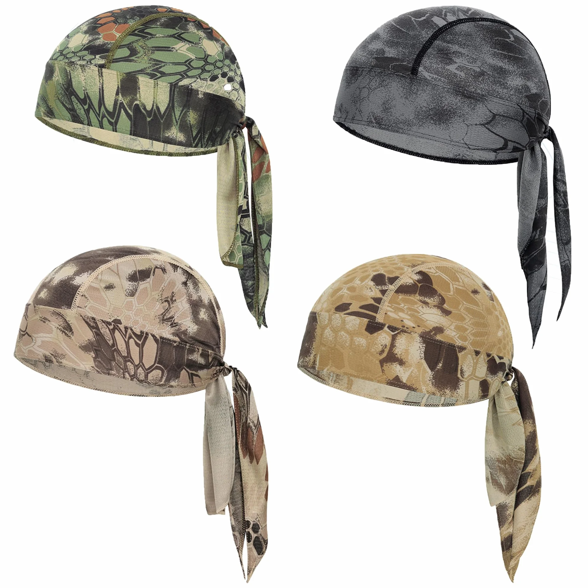 4 szt. Czapka rowerowa na lato, sportowa bandana, oddychająca czapka rowerowa, elastyczna bandana, do wyścigów rowerowych, wyścigów motocyklowych
