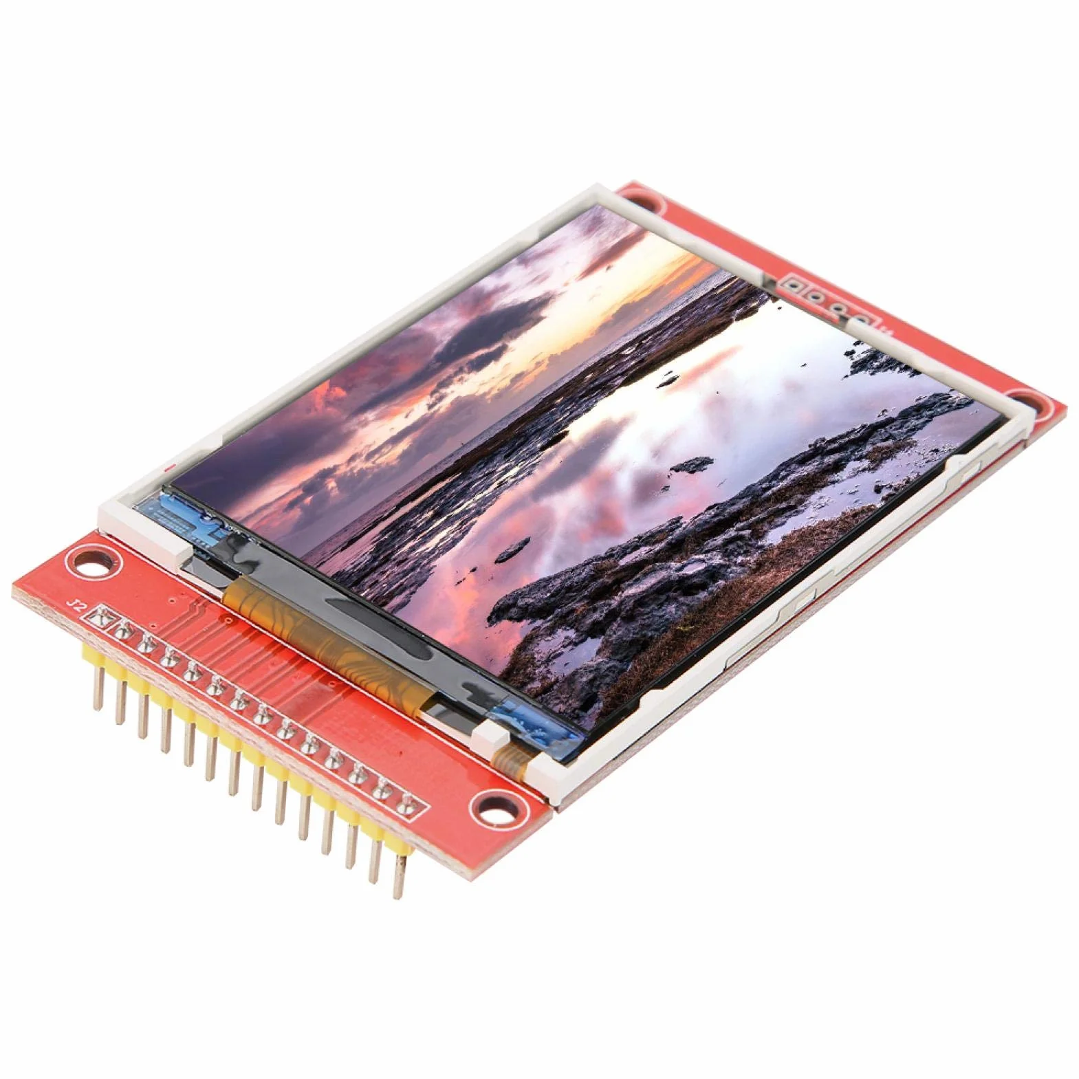 2,8 Zoll ILI9341 240x320 5 V / 3,3 V TFT SPI LCD-Anzeigemodul Serieller Anschluss LCD-Touchscreen-Modul Farbdisplay, Unterstützung 65K-Farbdisplay(mit Berührung)