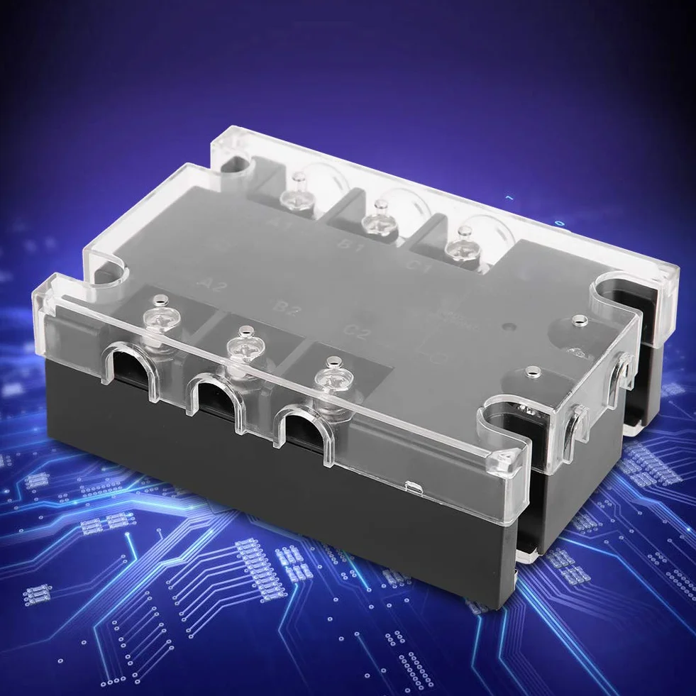 40 A SSR Solid State przekaźnik, wejście 3-fazowe, 24 V-480 V AC, 250 V AC