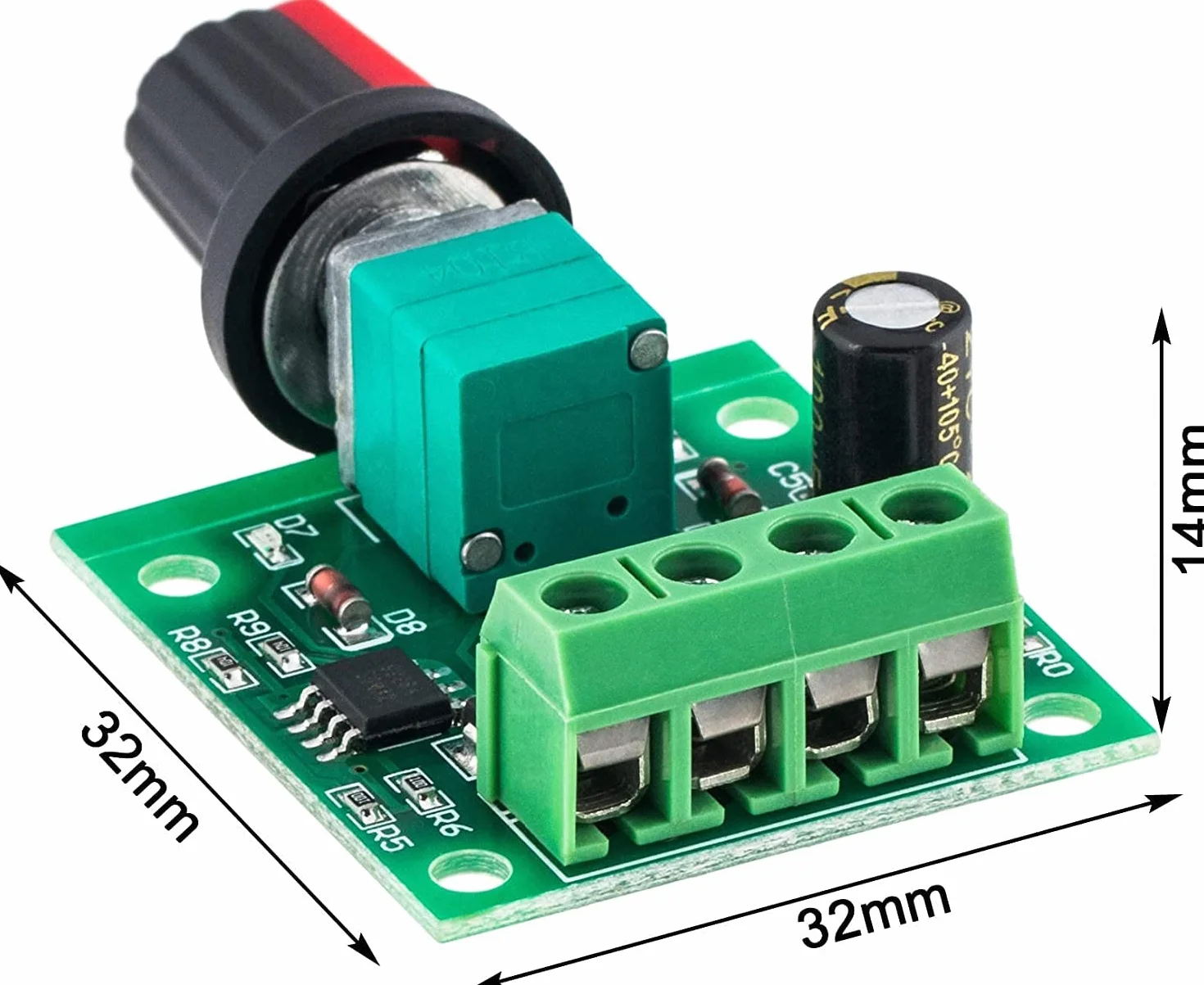 RUNCCI-YUN 2 szt. 1,8 V 3 V 5 V 6 V 7,2 V 12 V 2 A PWM PWM, regulator prędkości obrotowej DC 12 V, przełącznik prędkości obrotowej silnika, przełącznik kontroler, regulator napięcia LED, kontroler prędkości
