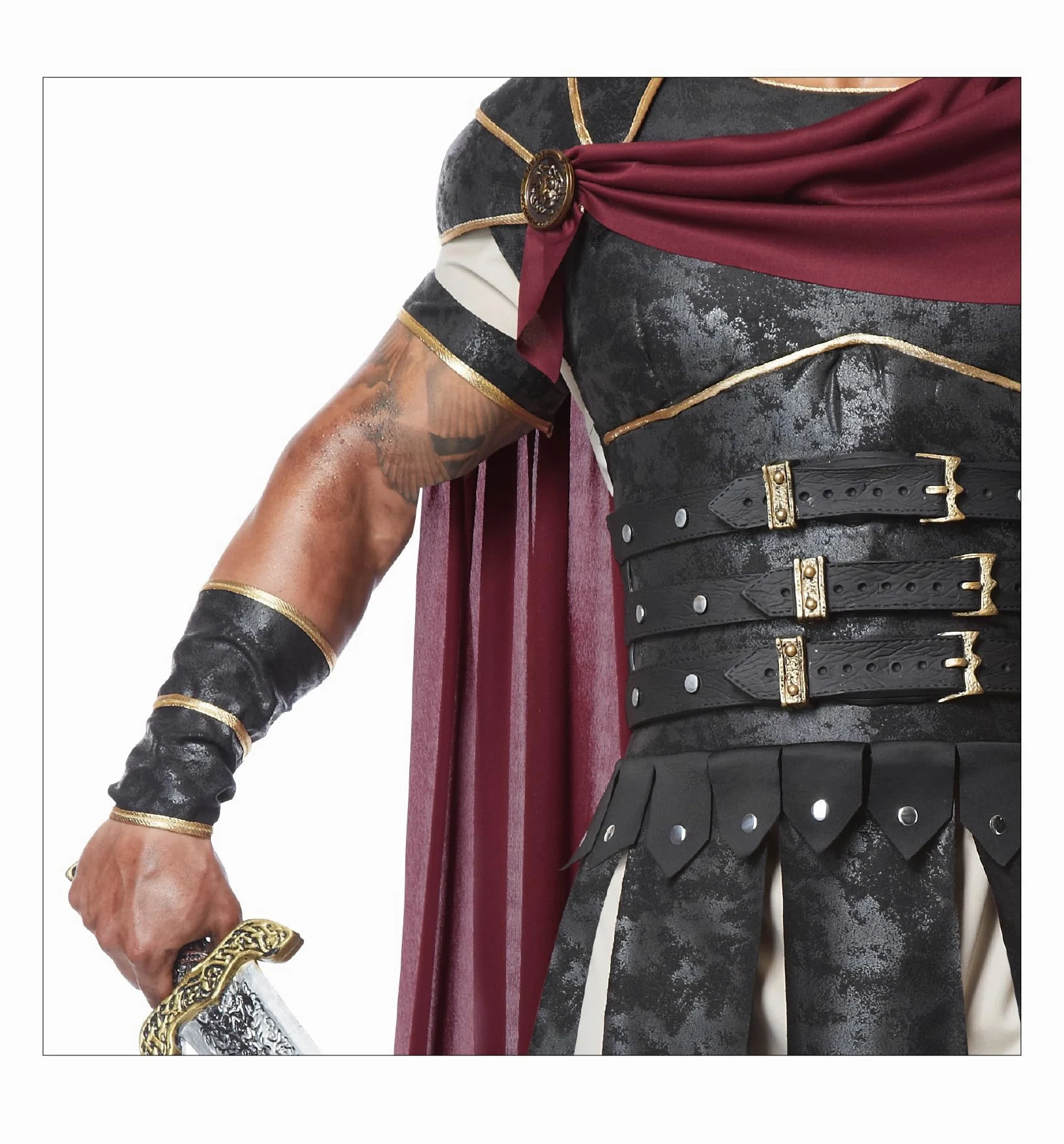 California Costumes 1258 Roman Gladiator Grecki kostium dla dorosłych, wielokolorowy, jeden rozmiar