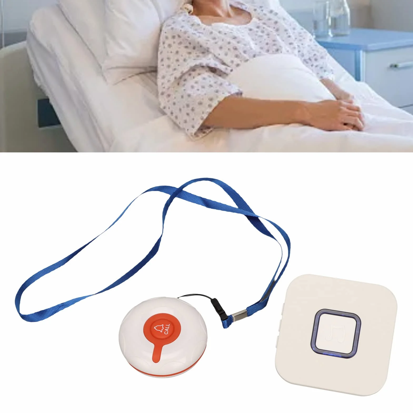 Pager Opiekuna, Awaryjny System Pagera do Monitorowania Starszych Dzieci, 1 Odbiornik z wtyczką i 1 Przycisk Wywołania Opiekuna, Transmisja na Duże Odległości 330 M