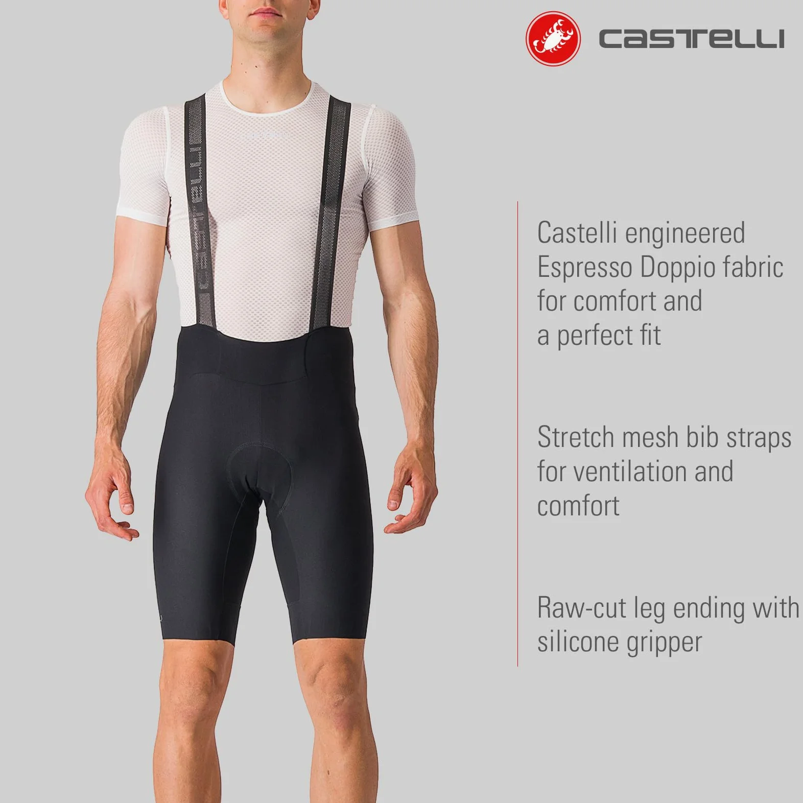 CASTELLI Espresso Bibshort - spodnie motocyklowe Mężczyźni