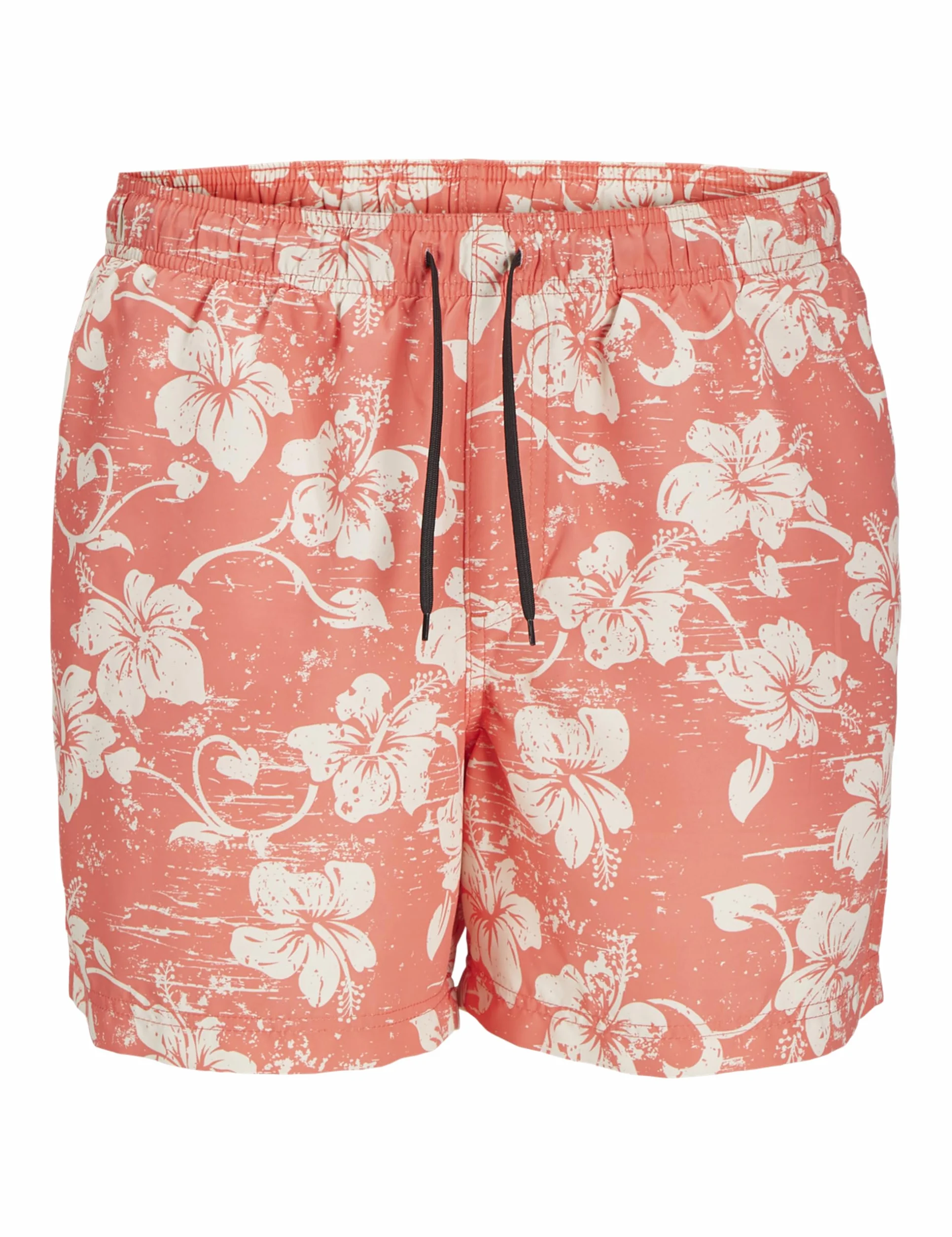 JJ REBEL Jrebhawaii Swim Short Print, koralowy (Hot Coral), L