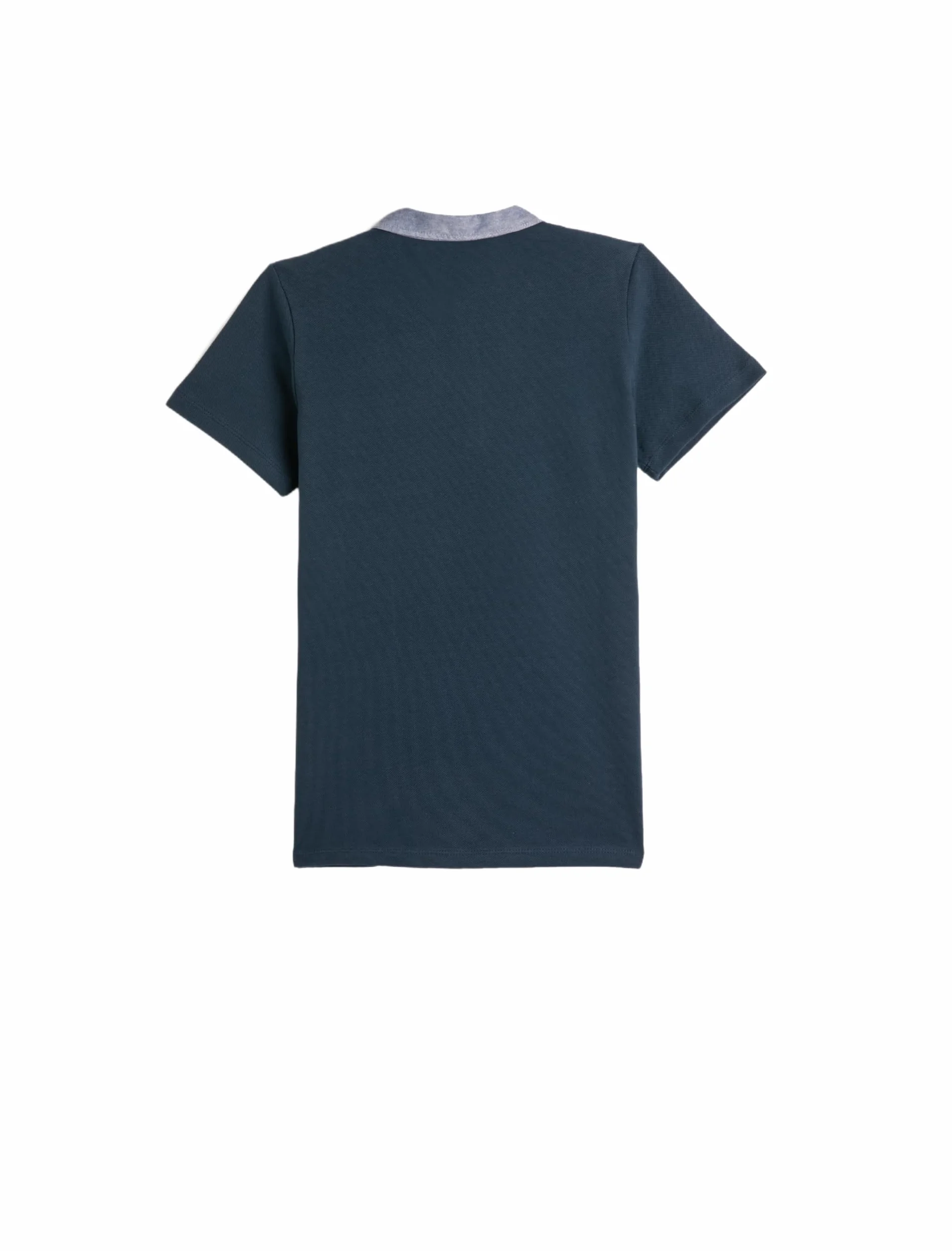 Koton Koszulka Chłopcy Polo Neck T-shirt Short Sleeve One Pocket Detail Cotton