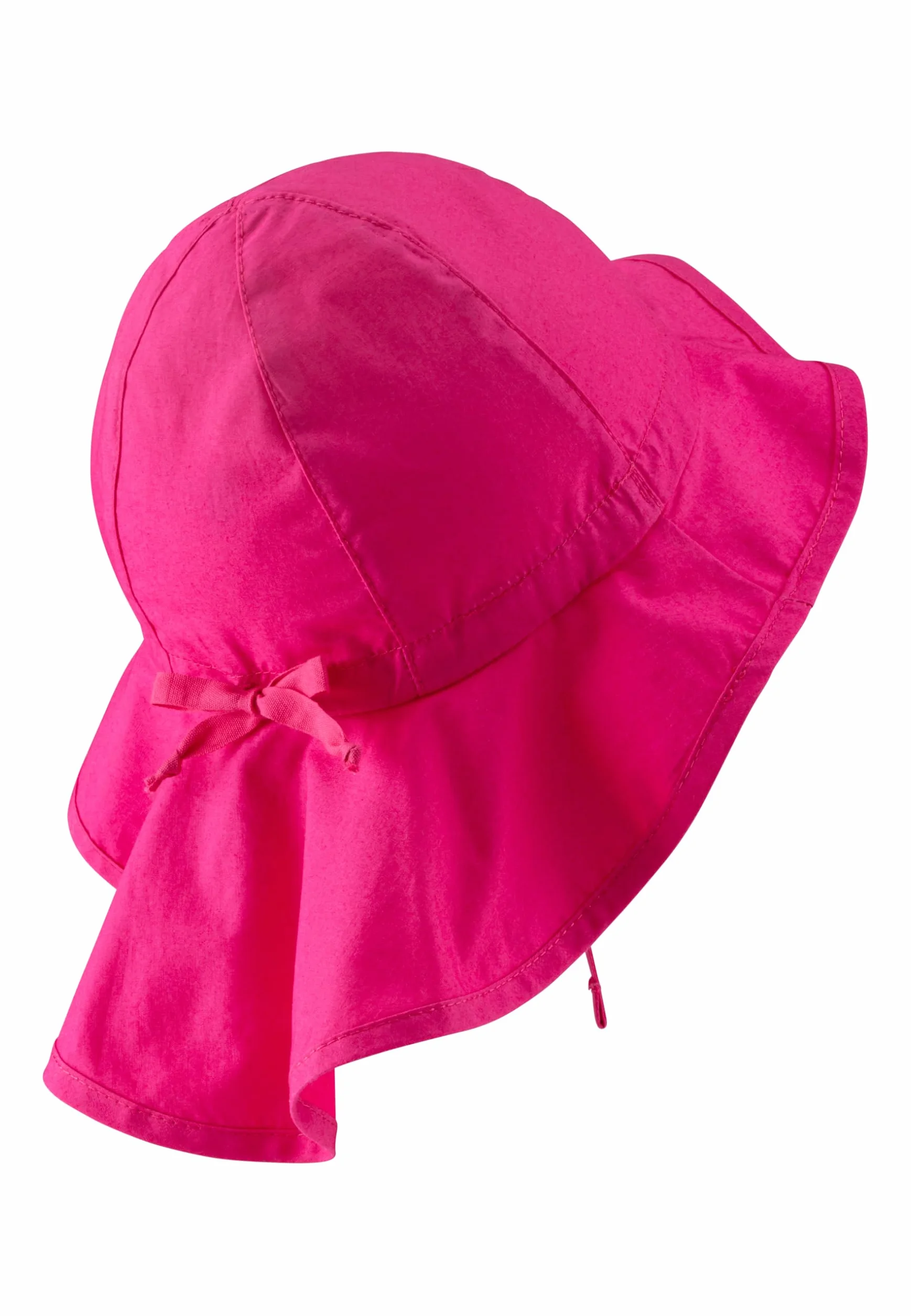 Sterntaler Unisex Flapper z tasiemkami do wiązania i ochroną karku, różowy (magenta 745), 49 cm