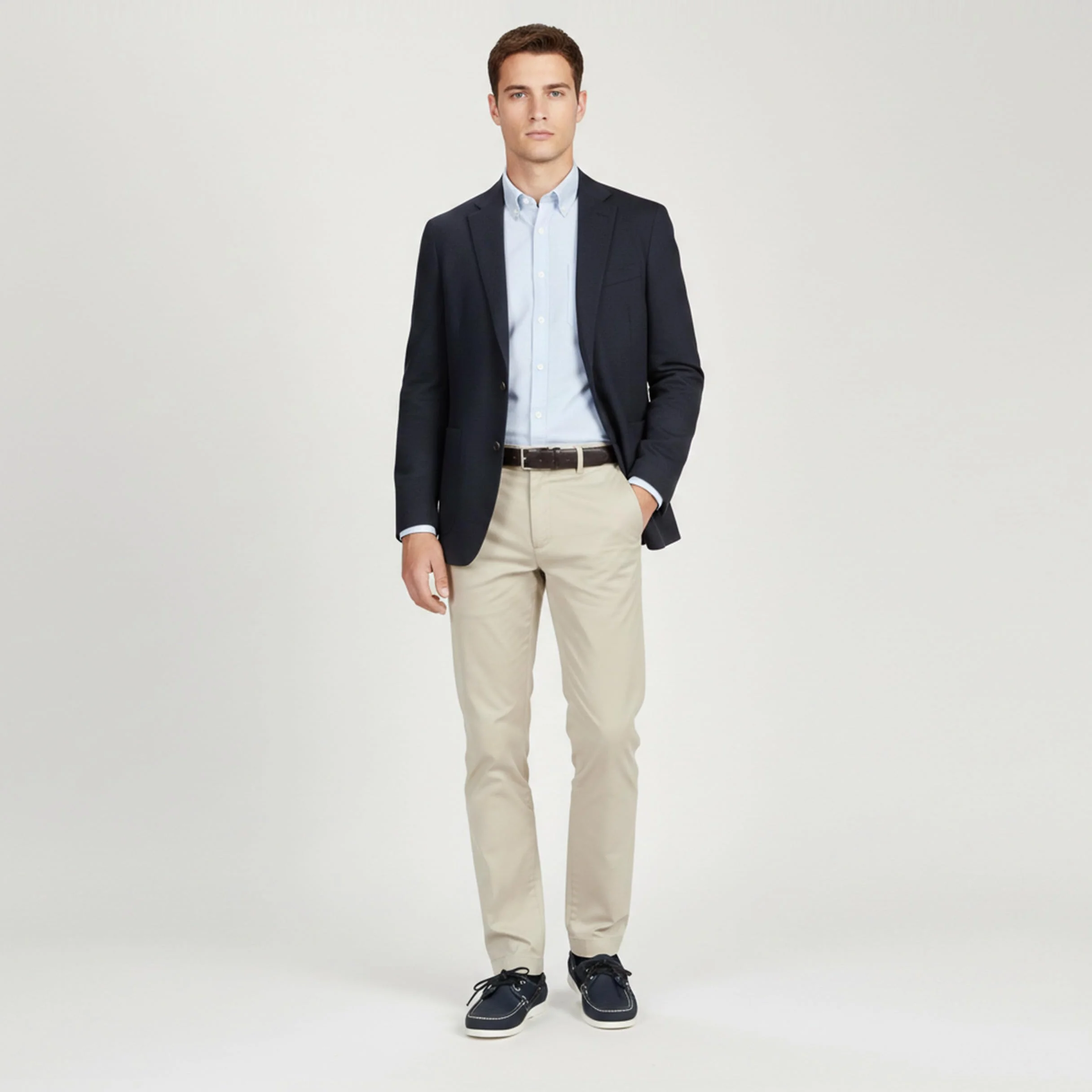 Zerimar Męskie buty żeglarskie z prawdziwej skóry eleganckie lekkie wygodne