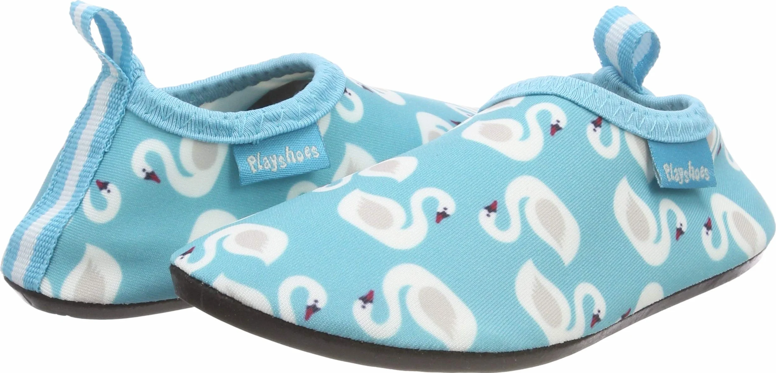 Playshoes Dziewczęce klapki kąpielowe buty do wody łabędzie, turkusowy, 24/25 EU
