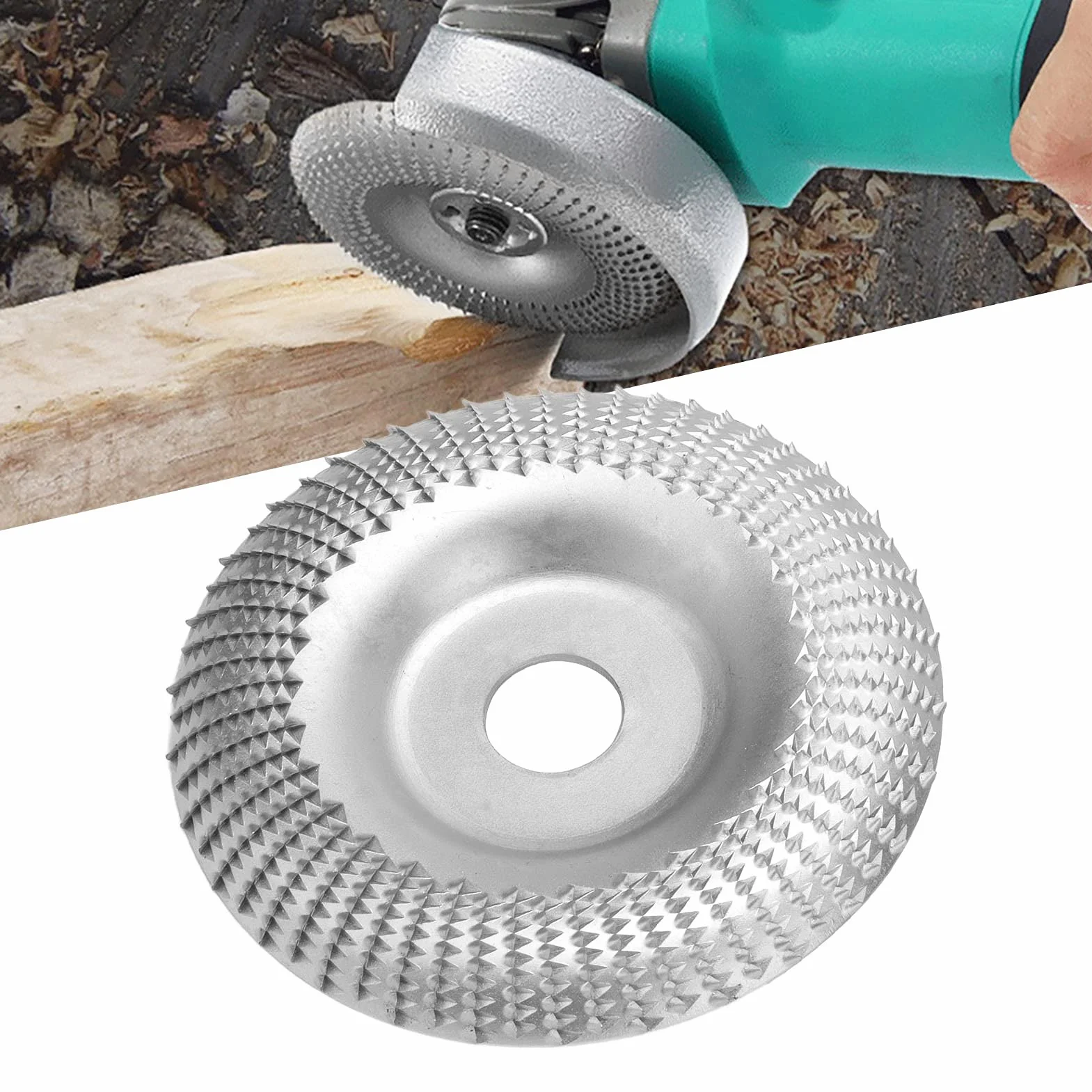Tarcza szlifierska do drewna, łatwa instalacja tarcza szlifierska stal węglowa konstrukcja odporna na luzy, solidna konstrukcja, średnica 125 mm, trwała do obróbki drewna