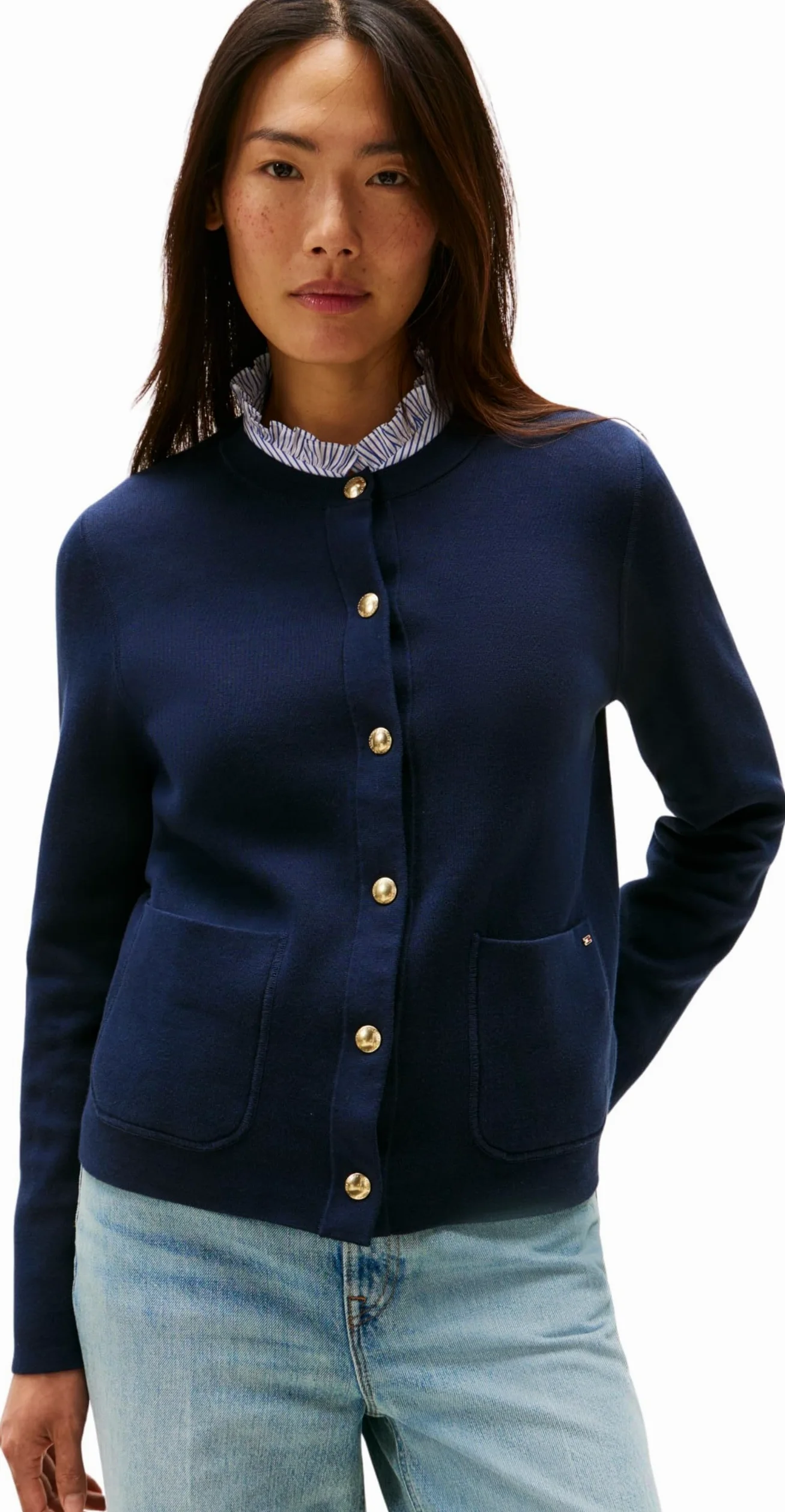 Tommy Hilfiger Kardigan Kobiety Co Jersey Reversible Ls Cardi Ww0ww40846