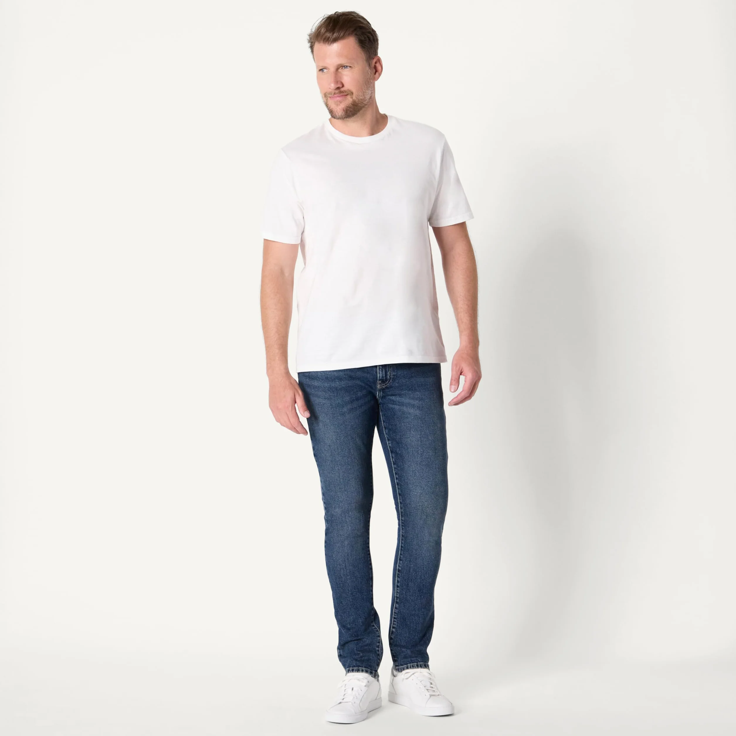 Amazon Essentials Men's Low Stretch Slim-Fit Jean - Męskie dżinsy slim fit o niskiej rozciągliwości Mężczyźni