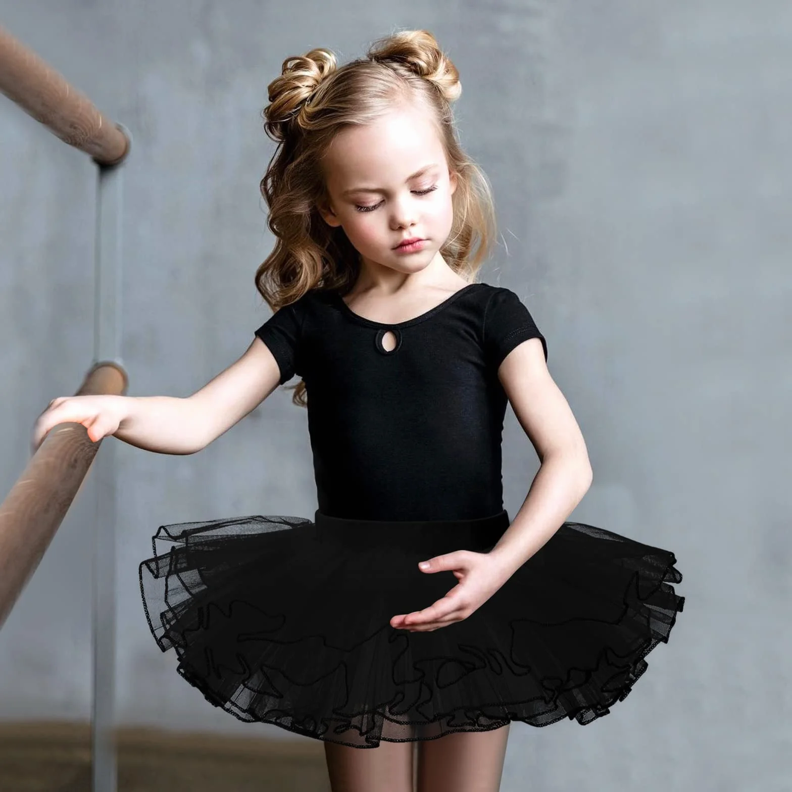 Bezioner Tiul Spódnica Tutu Dziewczęca Sukienka do tańca klasycznego Baletu Pettiskirt Księżniczka Kostium