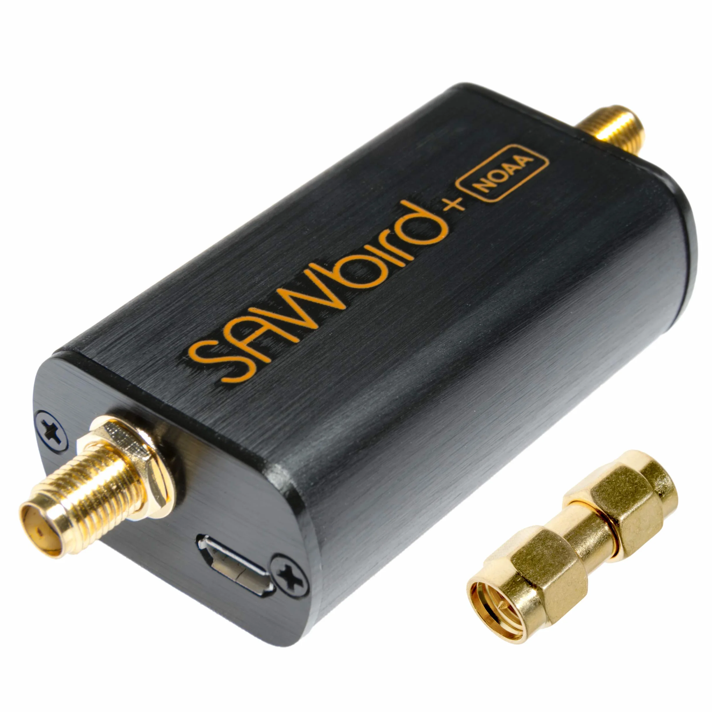 NooElec SAWbird+ NOAA - wysokiej jakości filtr SAW i kaskadowy moduł LNA z bardzo niskim poziomem szumów do zastosowań NOAA. Częstotliwość środkowa 137 MHz