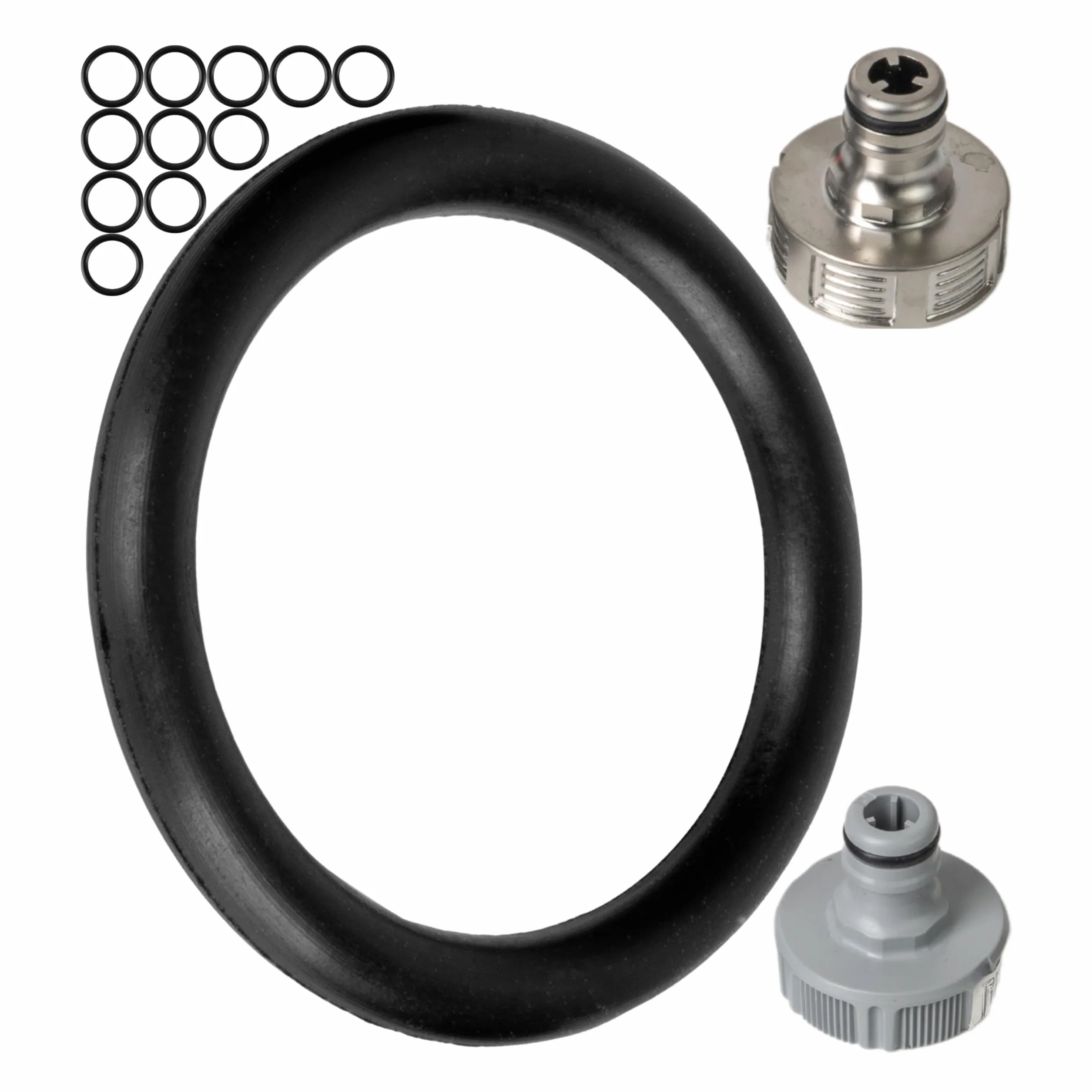 Zestaw zapasowych o-ringów, 12 sztuk, do systemów wtykowych ogrodowych G 3/4", kompatybilny z łącznikami kranowymi Gardena 26,5 mm, 18201, 18241, 938, 15280, silikon, Ø 22,3 x 17 mm, gumowy pierścień