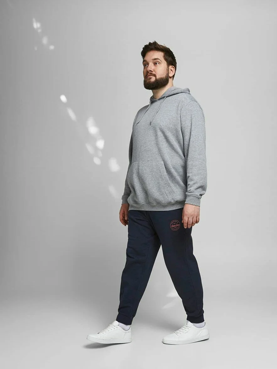 Mêskie spodnie do jogi JACK & JONES Basic Plus Size Spodnie sportowe Jogger Du¿e rozmiary JPSTGORDON